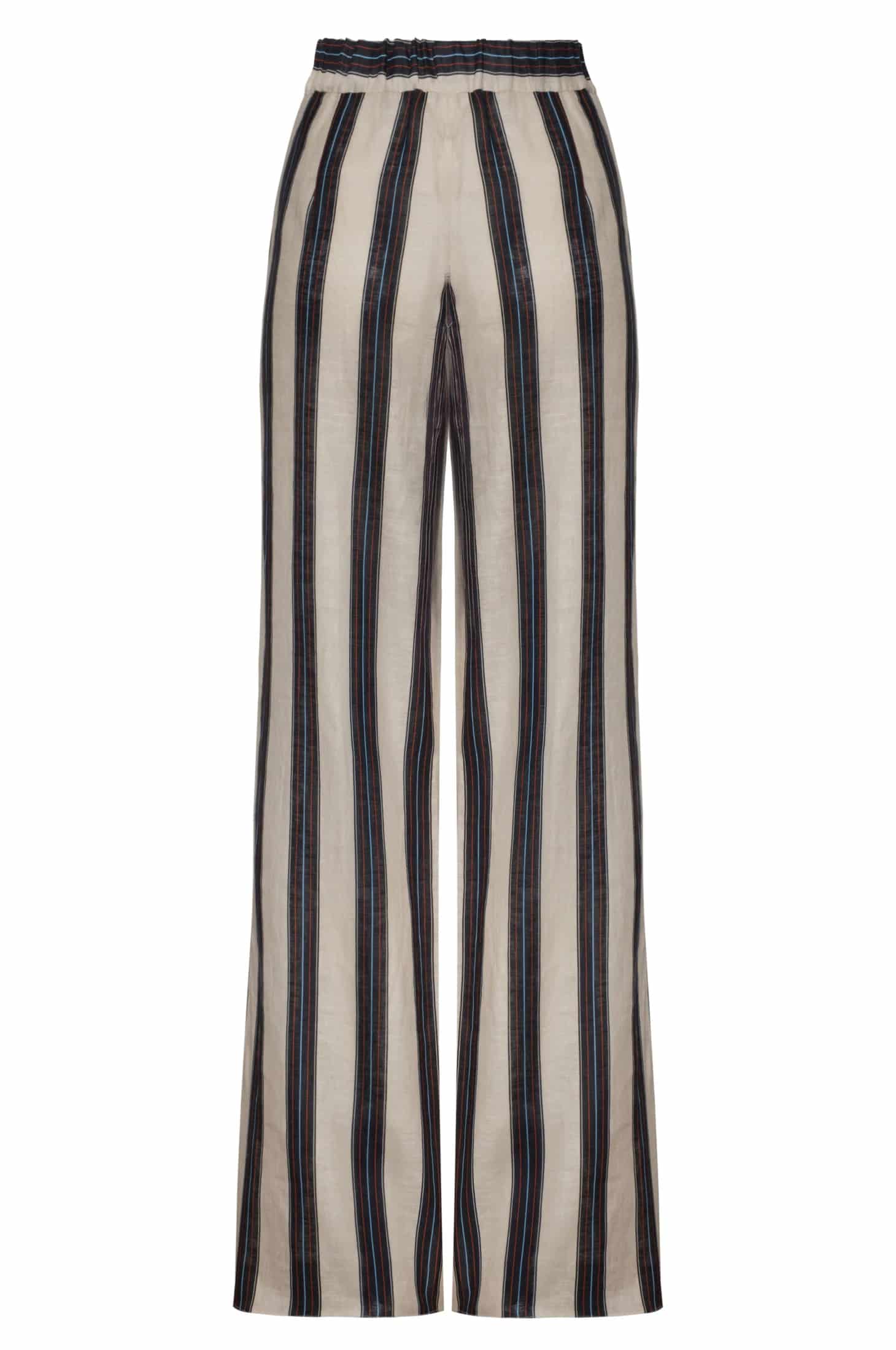 San Benito Linen Pants / Navy Stripes - miniatura 3