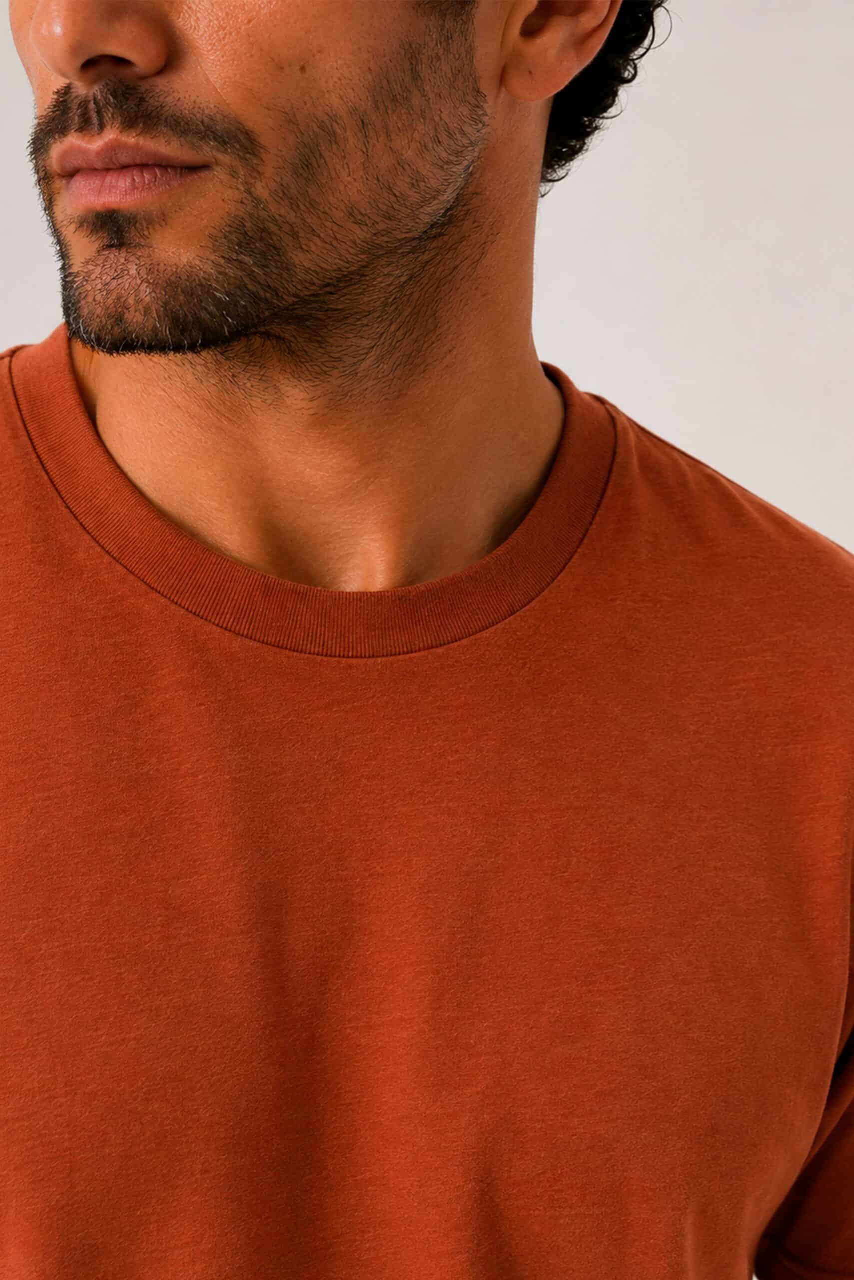 Camiseta 100% Algodón Pima Terracota - miniatura 2