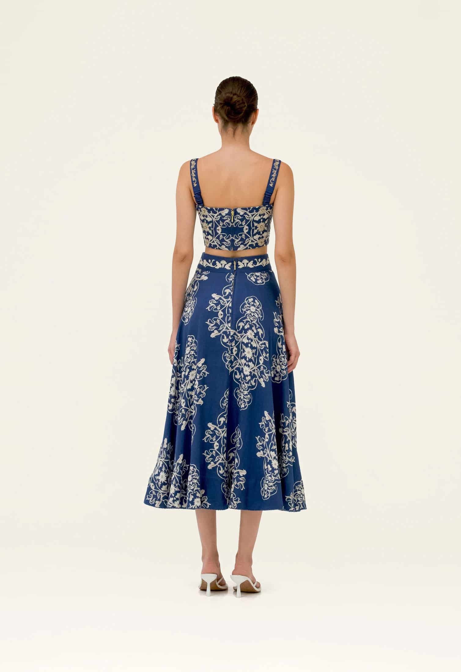 Bergamota Ribbons Maxi Skirt - miniatura 3