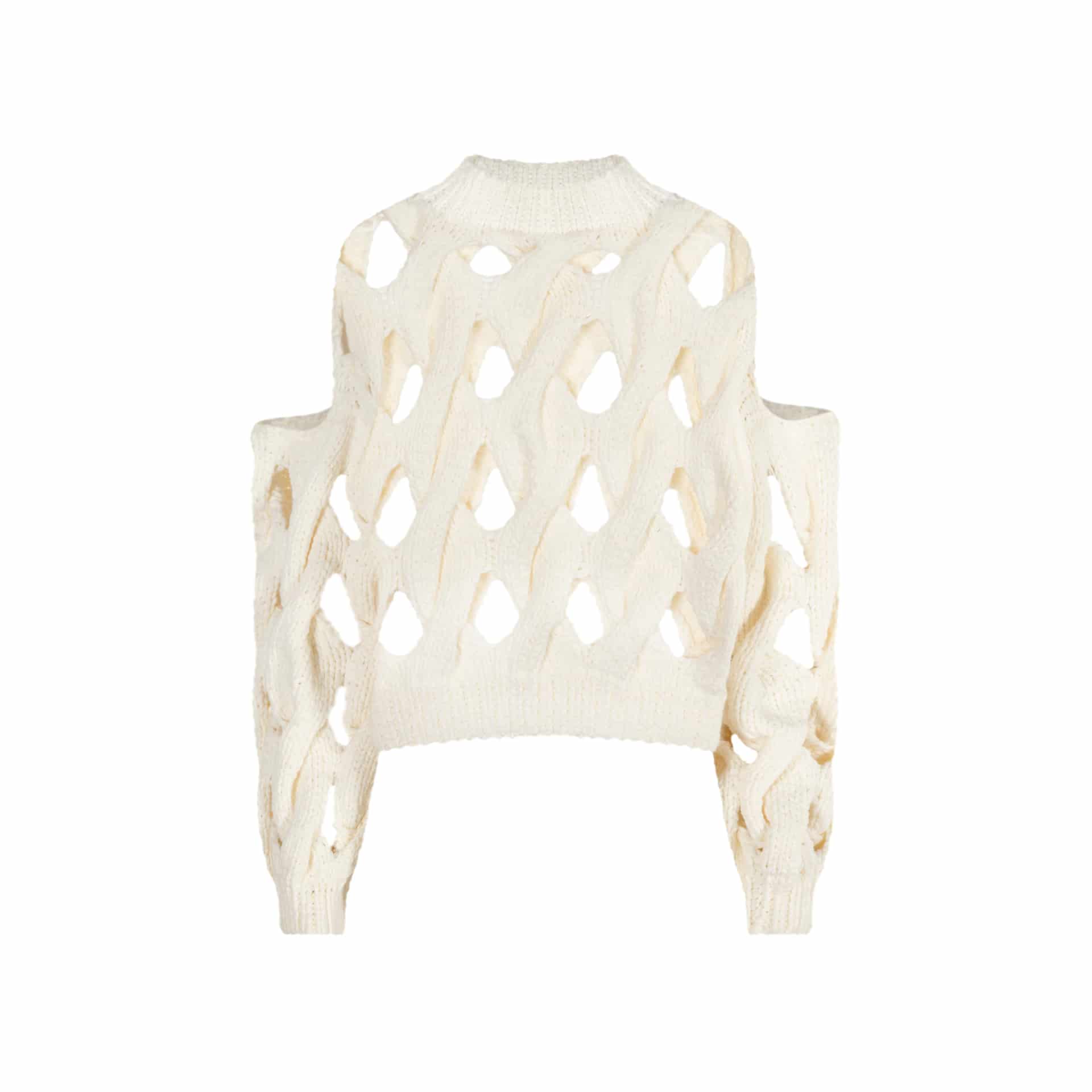 LARA SUPER HOLLOW KNIT SWEATER - miniatura 1