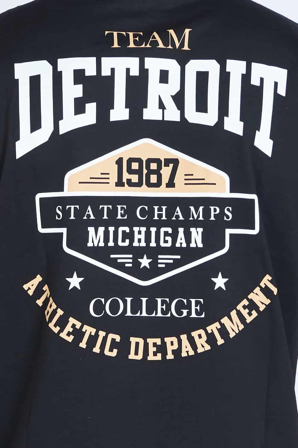 Camiseta oversize DETROIT NEGRO | DROP 03 | - miniatura 2