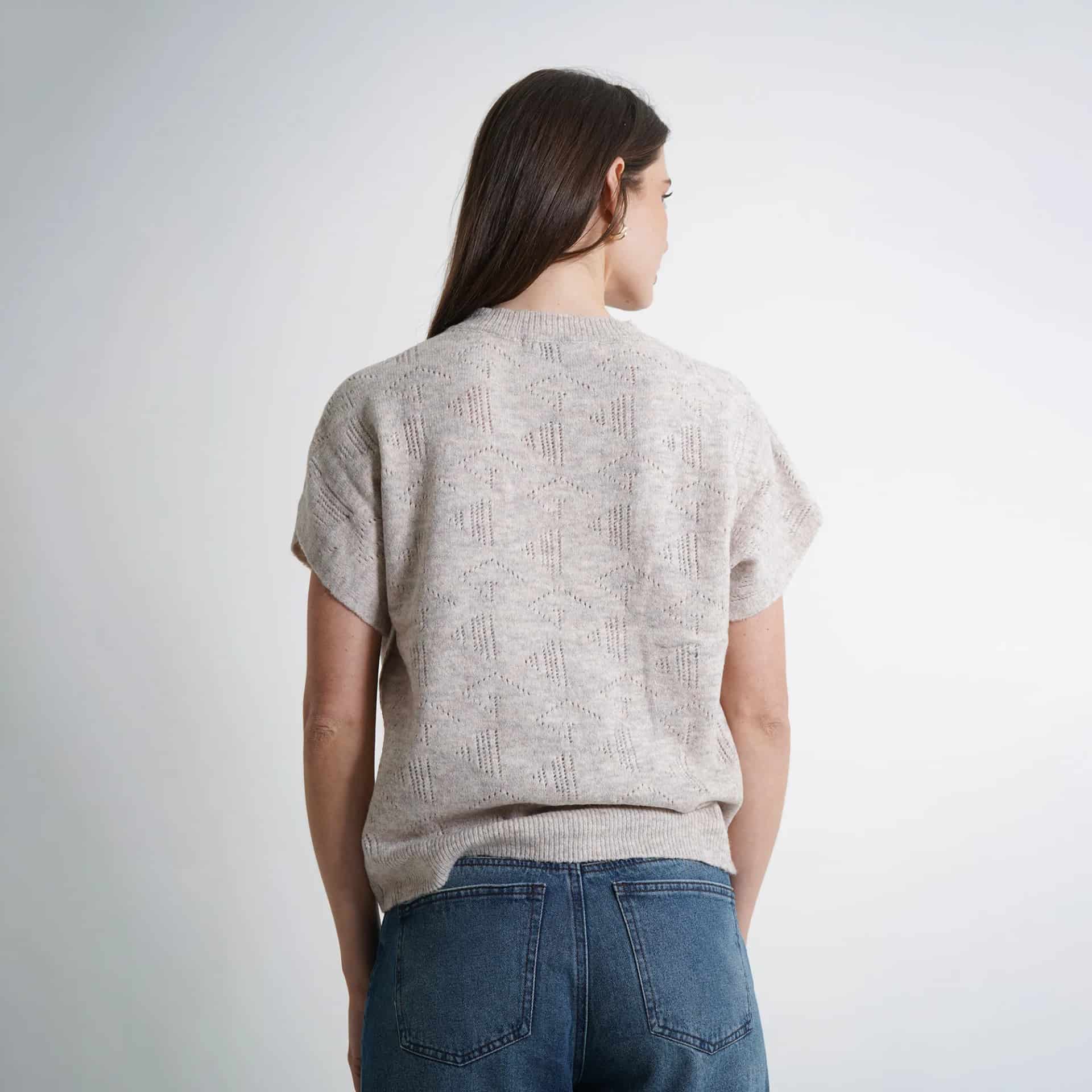 Sweater Cuello Redondo Manga Corta - miniatura 5