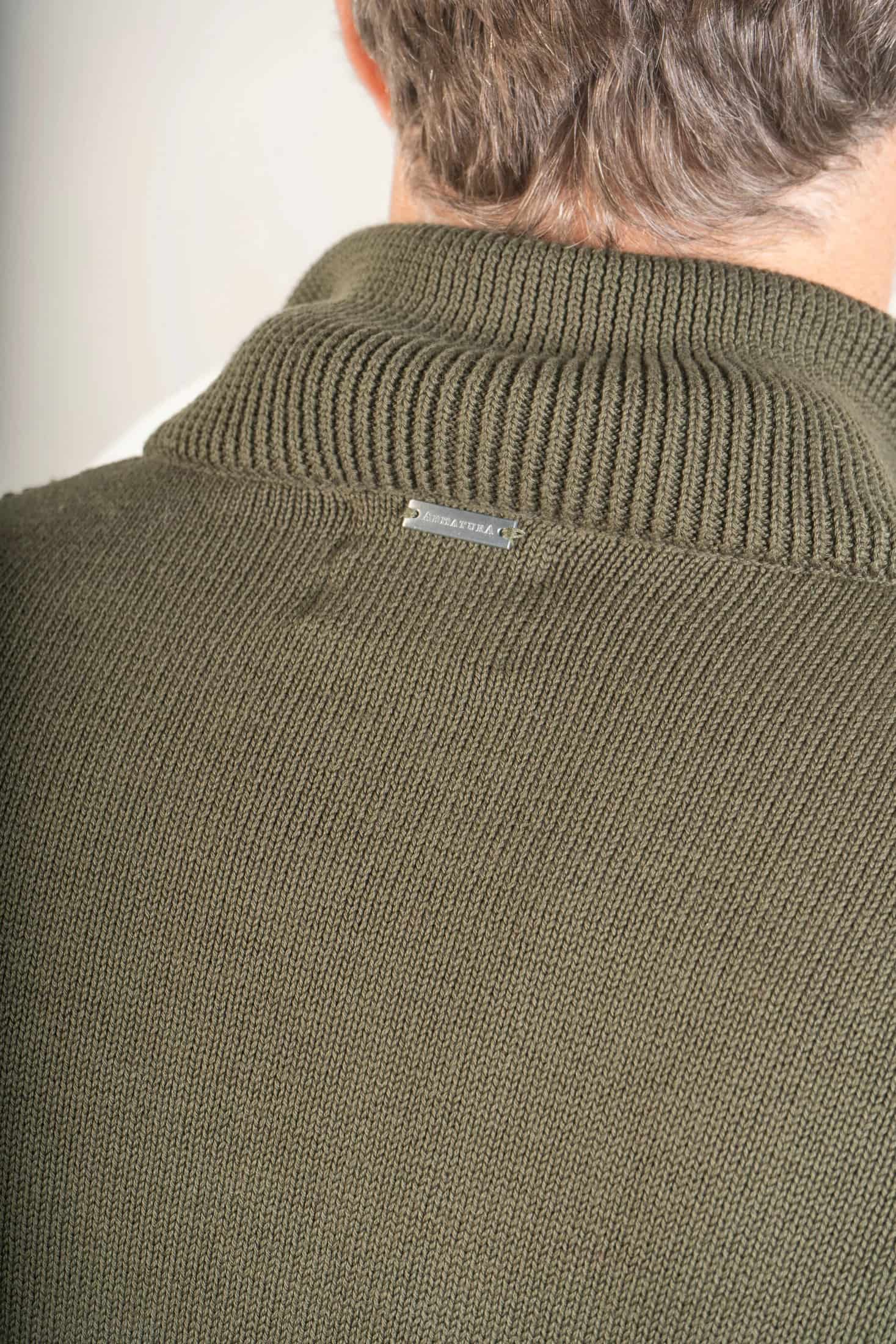 Suéter Halfzip Highland Hombre Verde Militar - miniatura 2