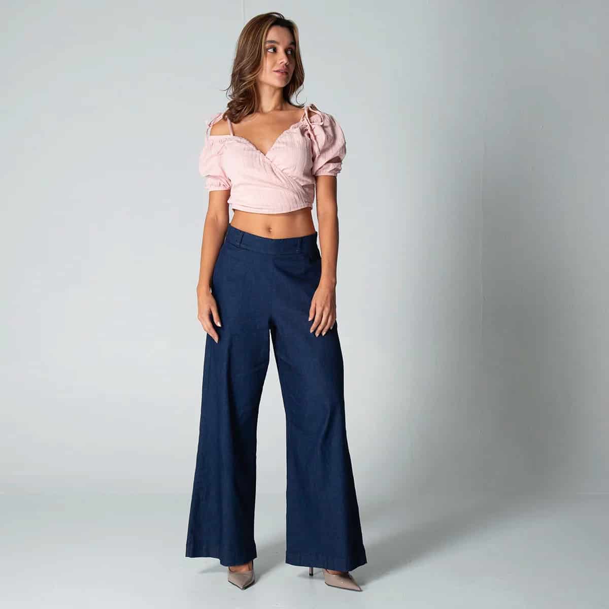 Blusa Regular Escote Cruzado Bulma - miniatura 2