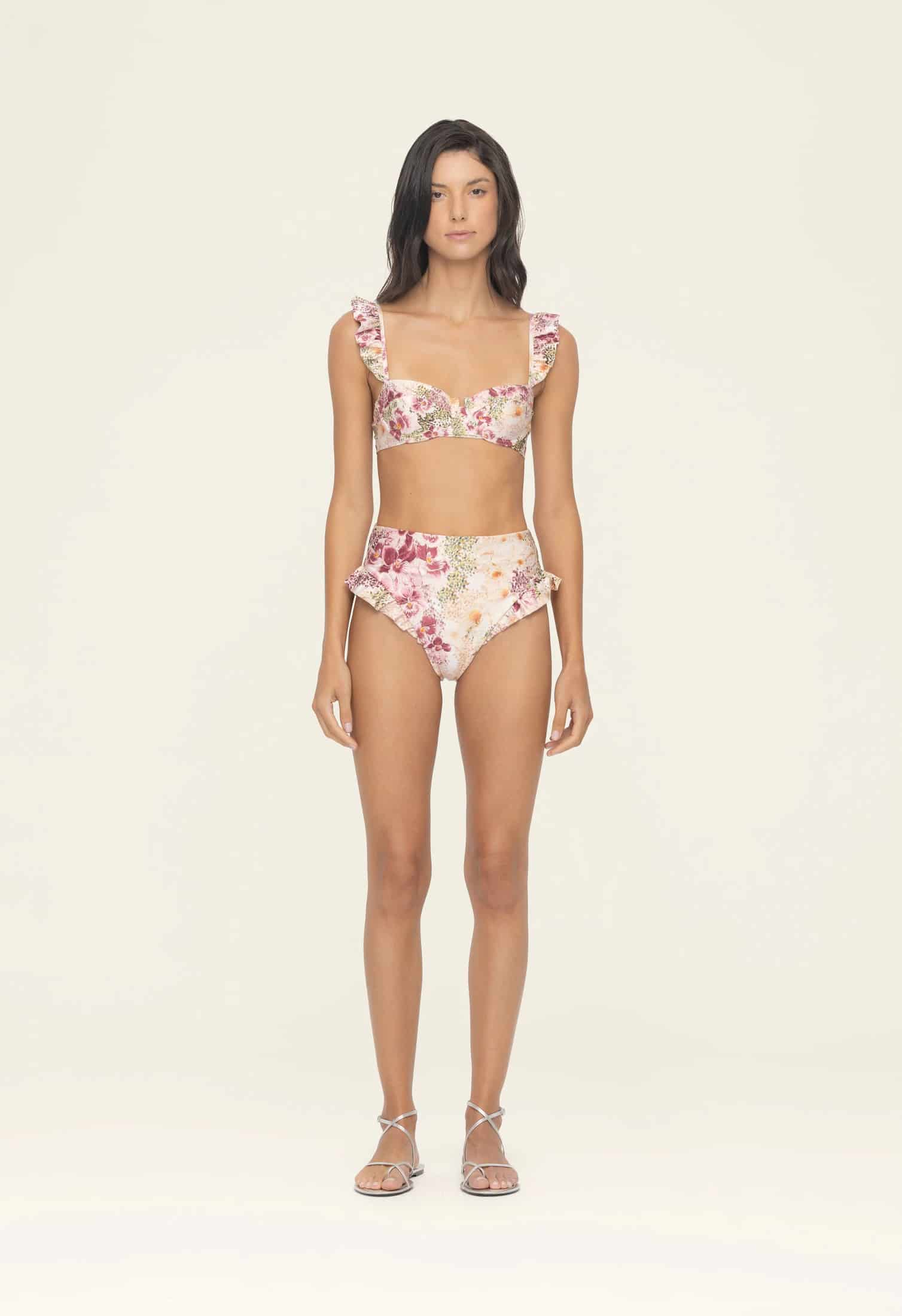 Kiwi Florecer Bikini Top - miniatura 1