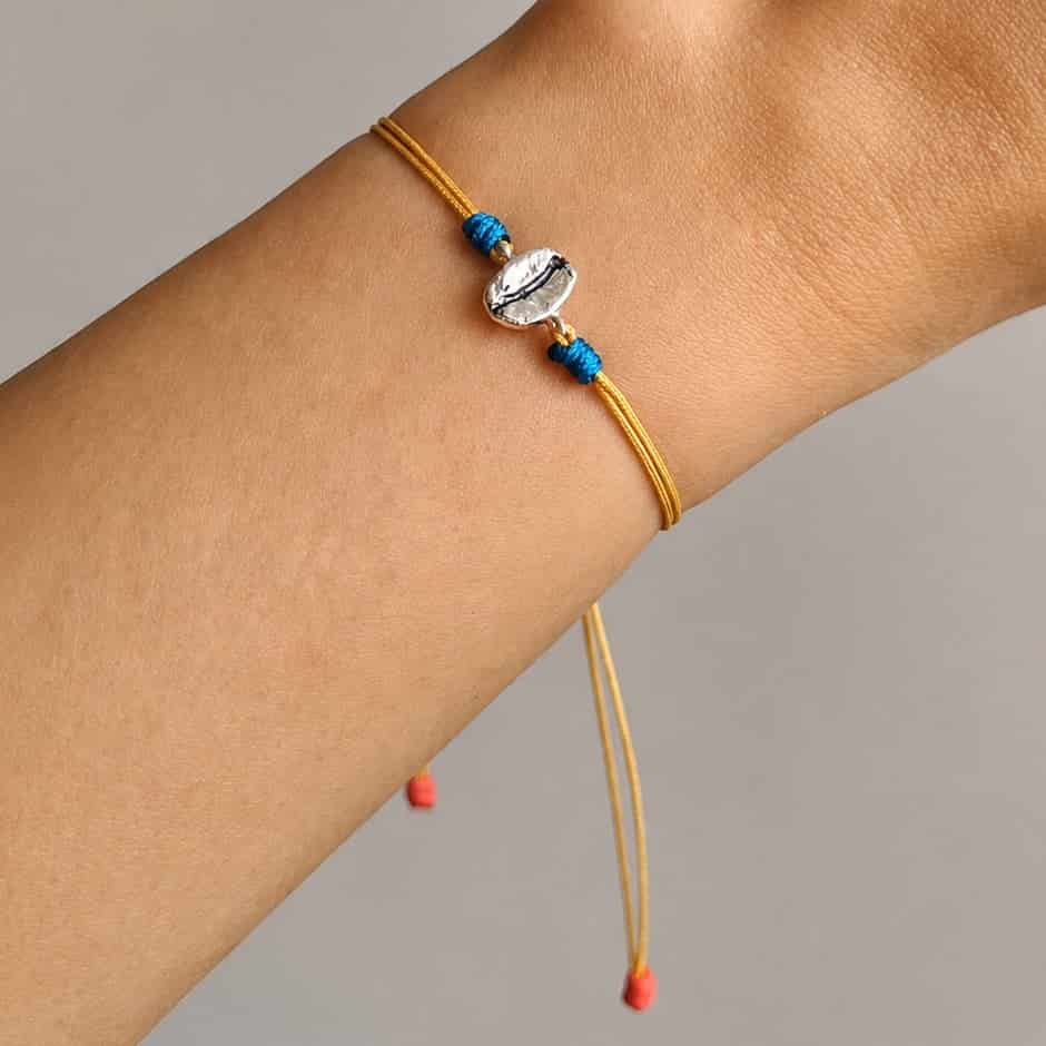 Pulsera grano de café Caturra en plata - Colombia - miniatura 2