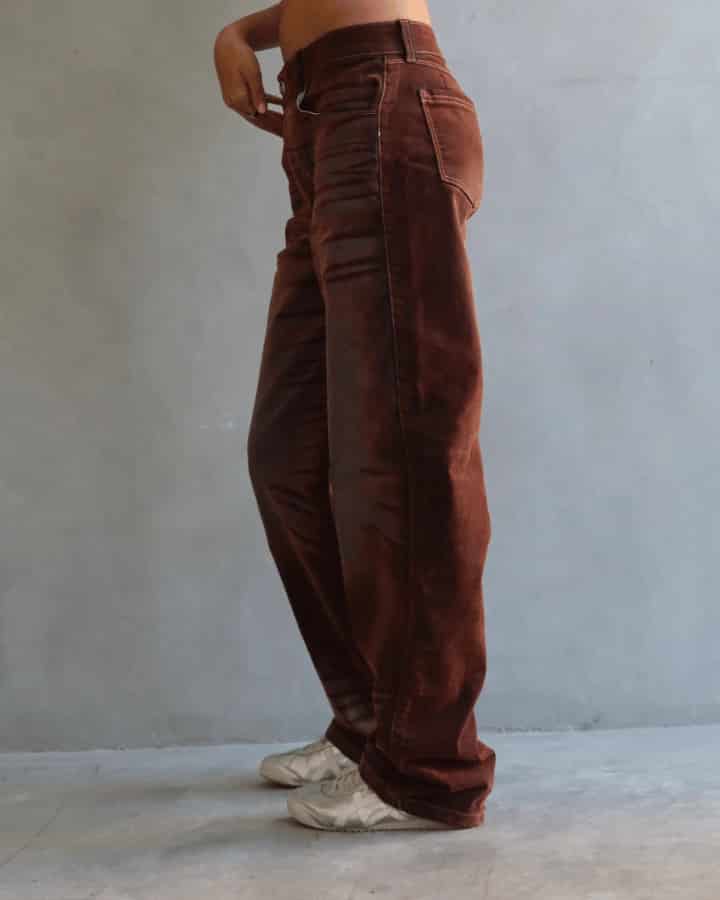 JEAN STRAIGHT FIT ZEBRA STYLED CAFÉ - miniatura 4