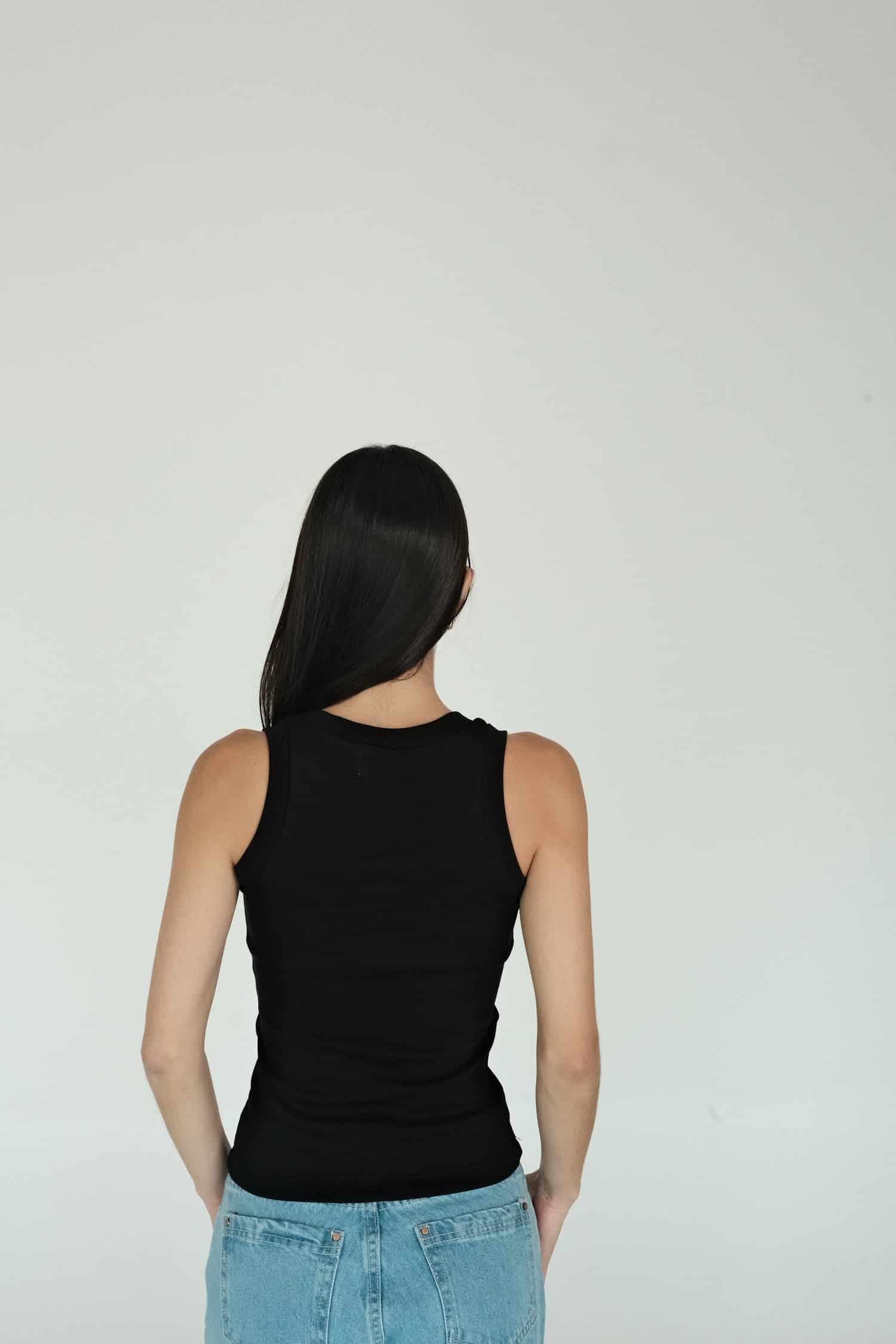 Olive Tank Top (Black) - miniatura 4