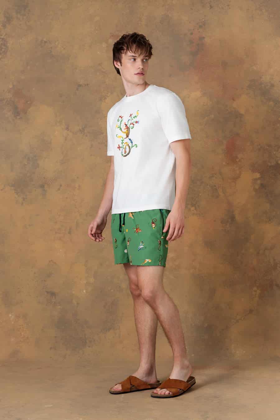 Men's cotton t-shirt satyr white - miniatura 7