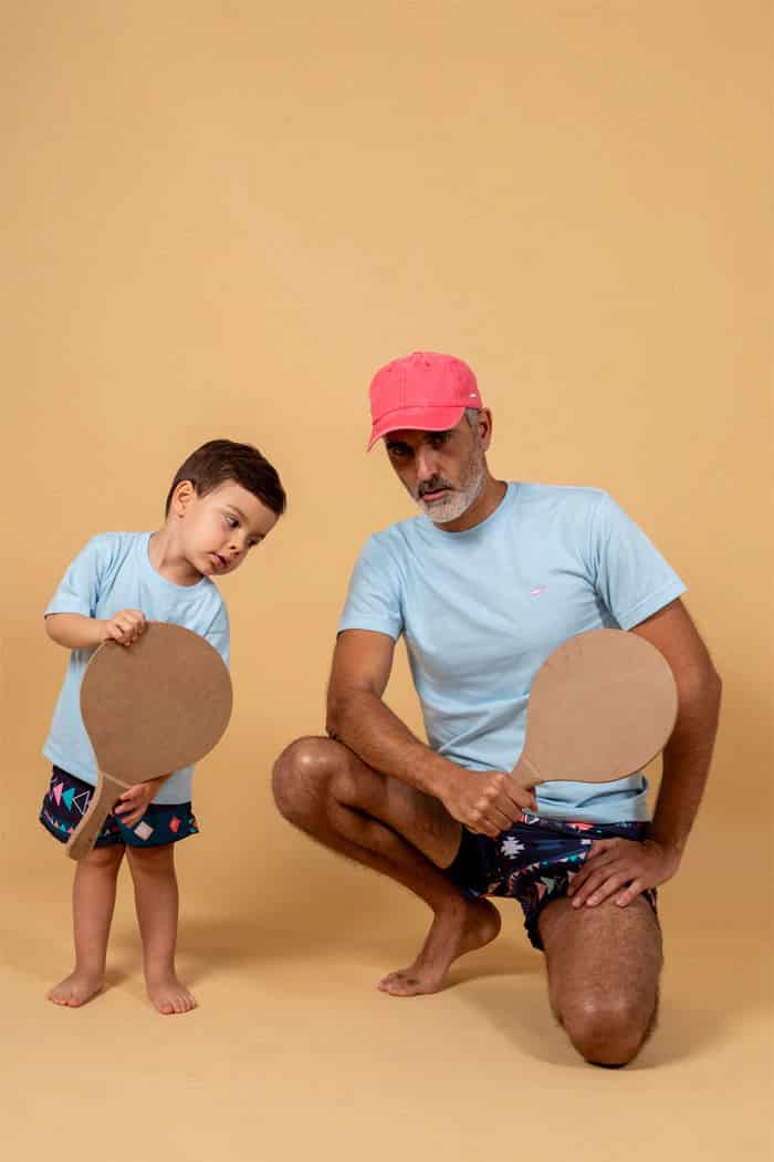 CAMISETA AZUL PASTEL - miniatura 2