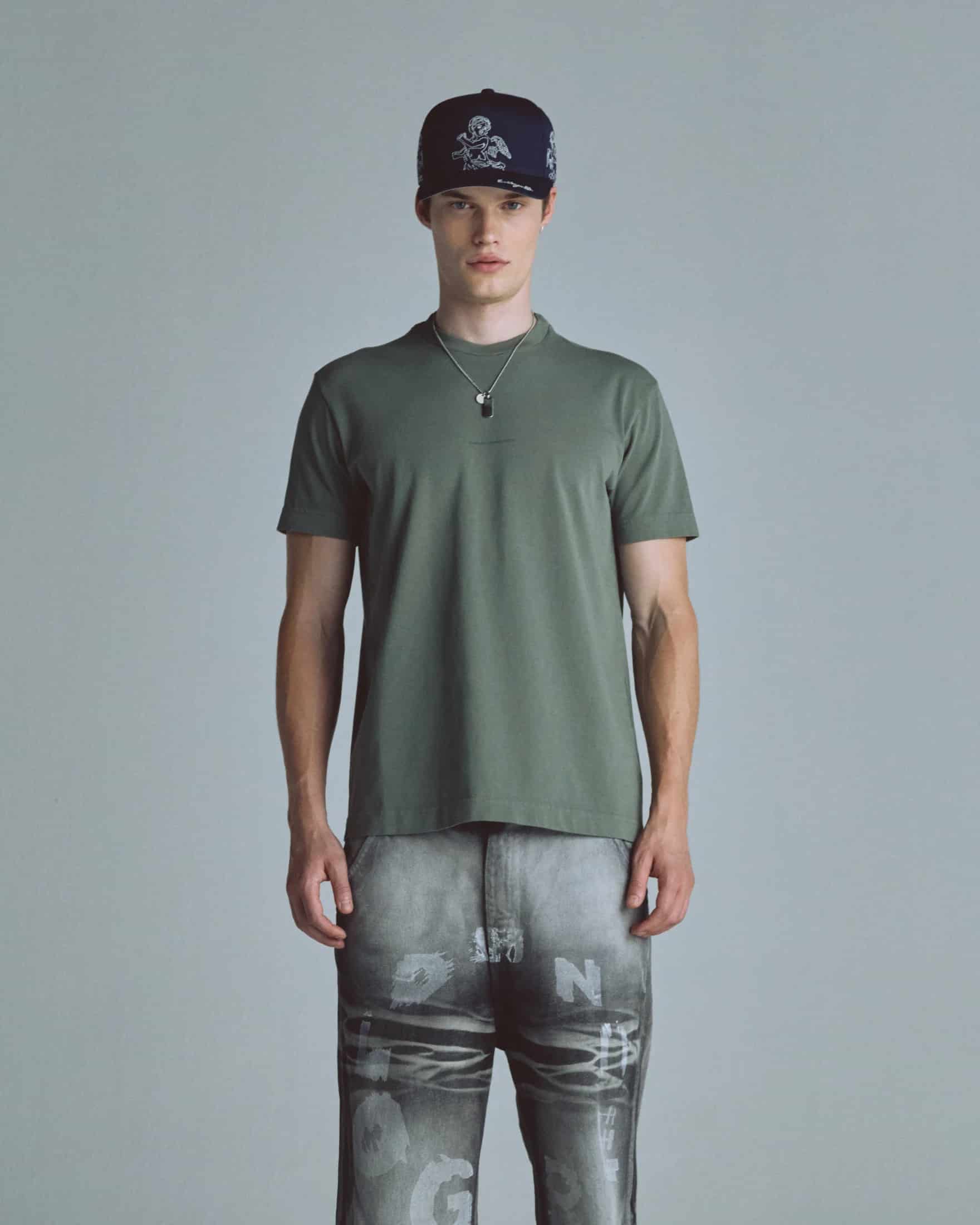Basics Undergold Company Regular Fit Tshirt Olive Green - miniatura 9