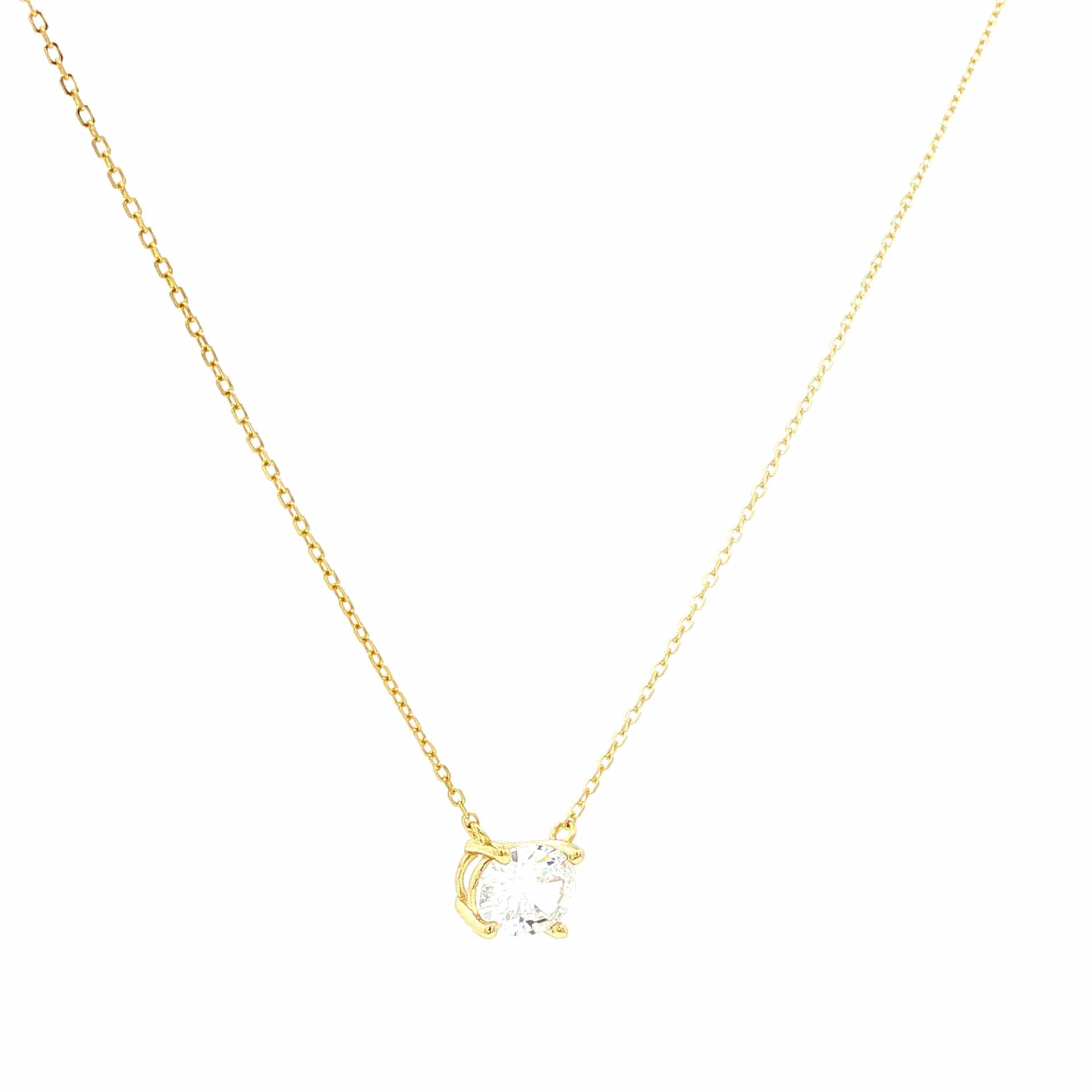 Oval Solitario Necklace - miniatura 1
