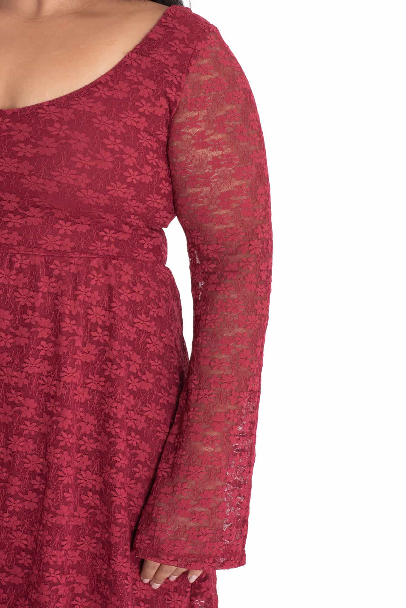 Vestido Florencia Vinotinto - miniatura 13