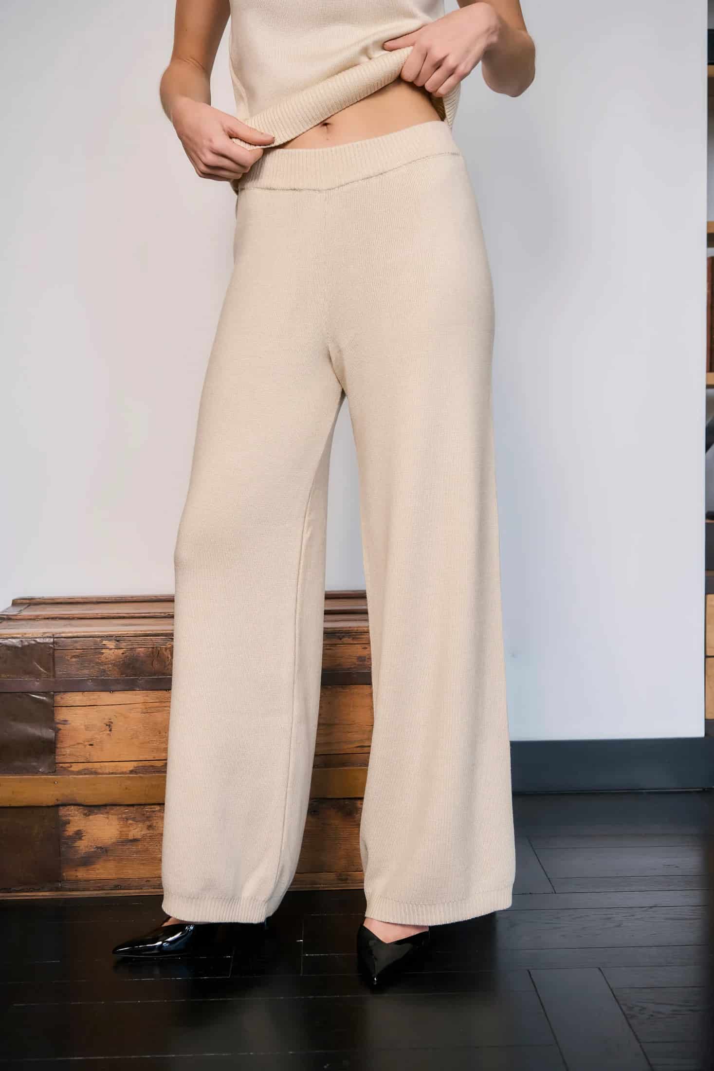 Pantalón Tejido Latte - miniatura 3