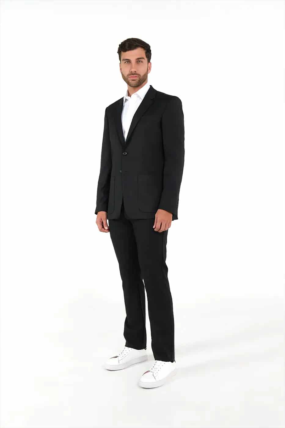 Traje Slim Fit Paño Negro - miniatura 6