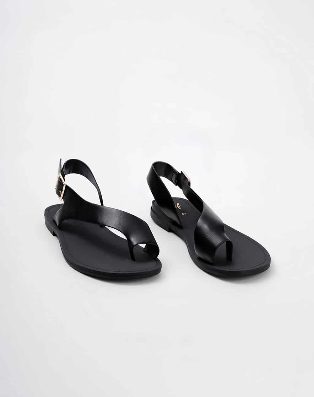 Sandalias negro mujer - miniatura 3
