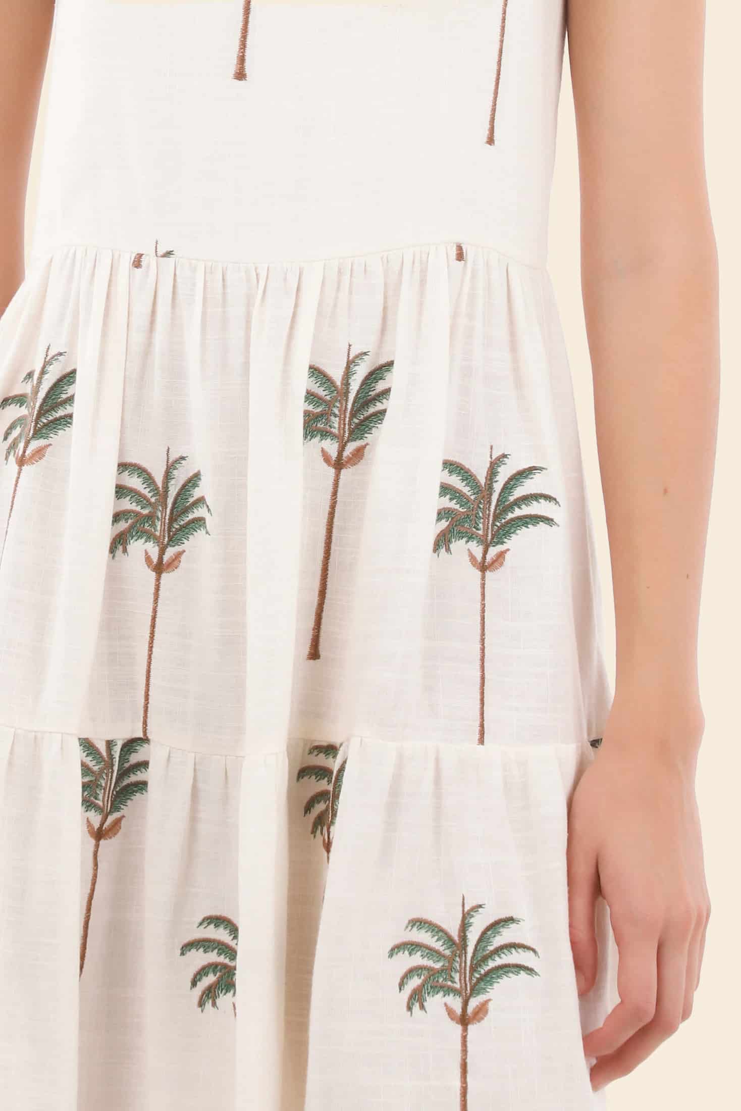Ivory Summer Palms Utopia Dress - miniatura 4