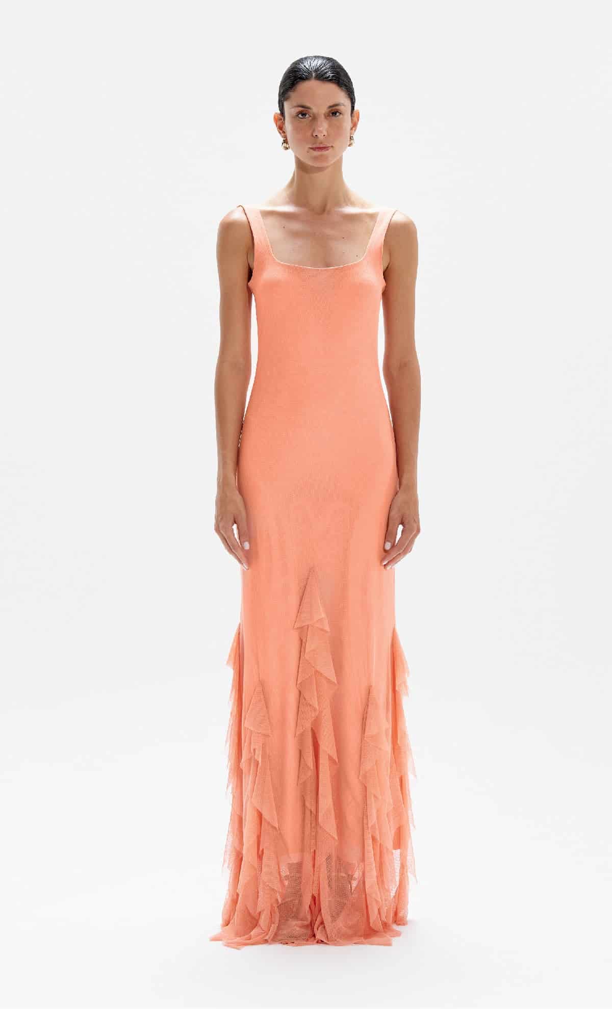 Vestido largo Radiant Peach - miniatura 3