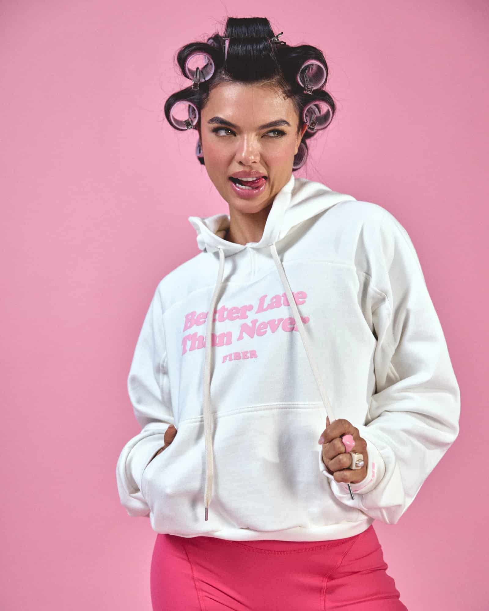 Hoodie bold breath marfil genuina - miniatura 1
