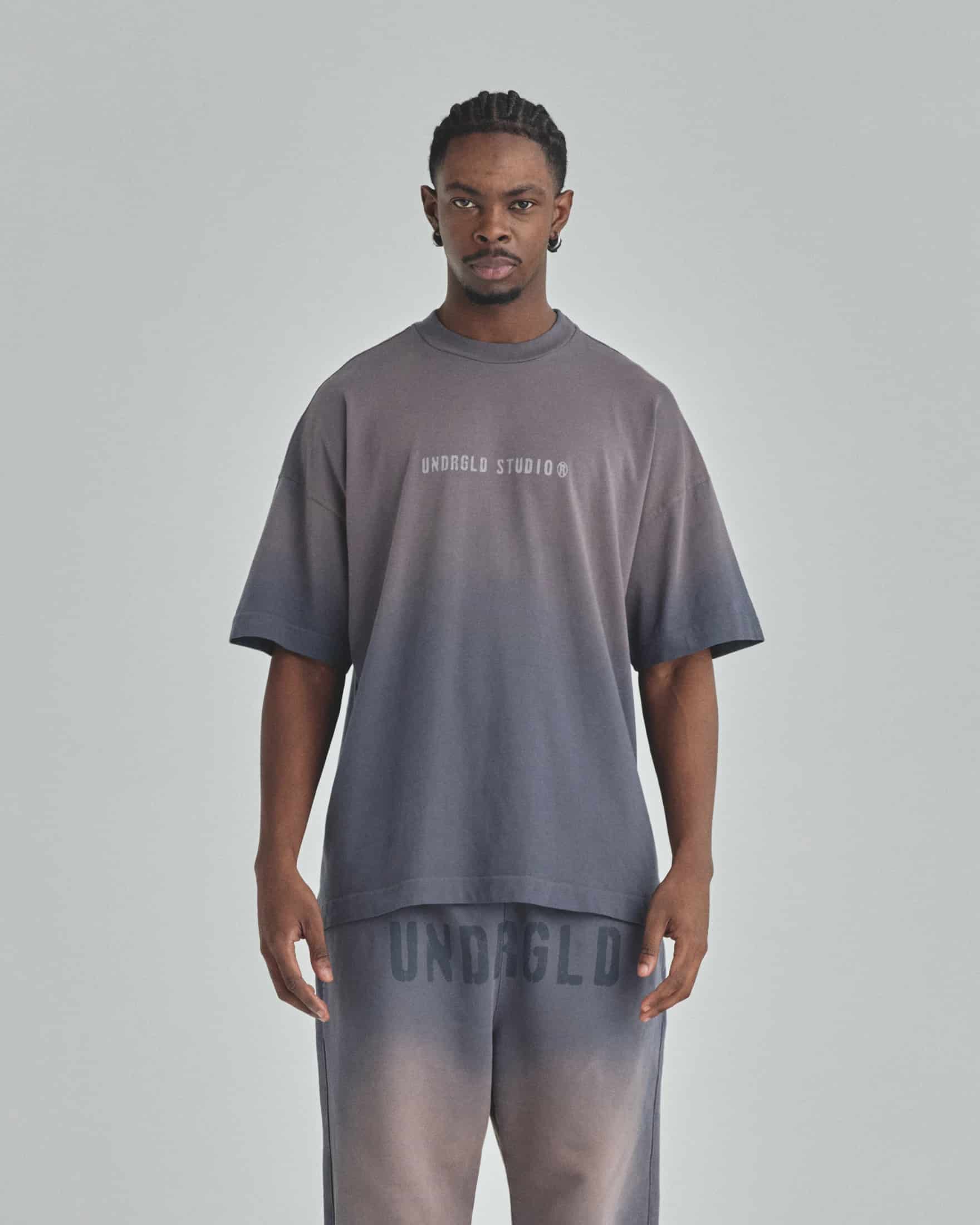 Spring Worn Logo Tshirt Sandblast Gray - miniatura 2