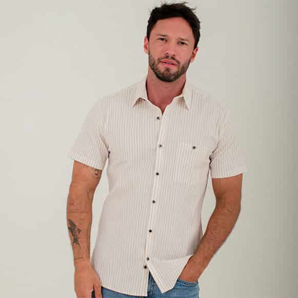 CAMISA MC 100% ALGODON HOMBRE - miniatura 6