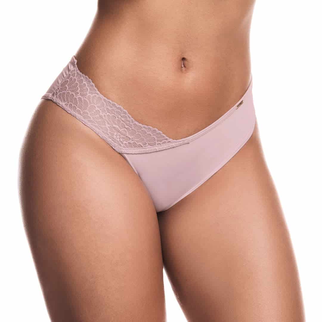 PANTY TIRO MEDIO CON ENCAJE EN COSTADO - miniatura 2