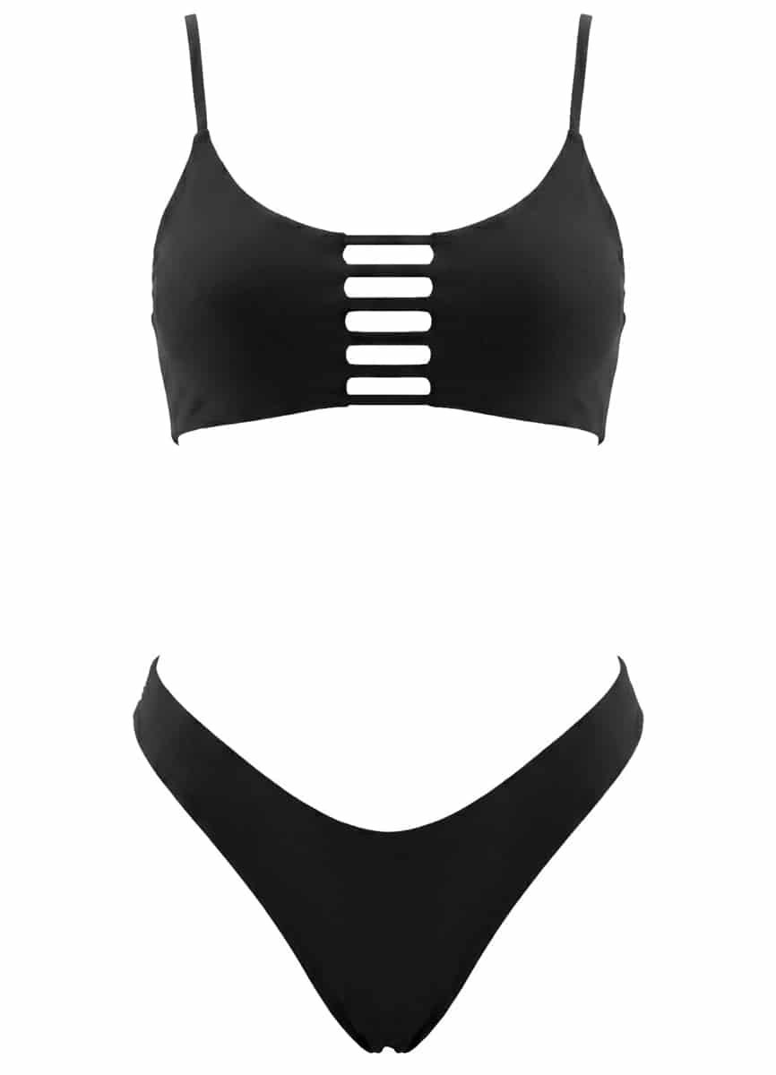 Maaji Jade Black Praia Classic Bralette Bikini Top - miniatura 12