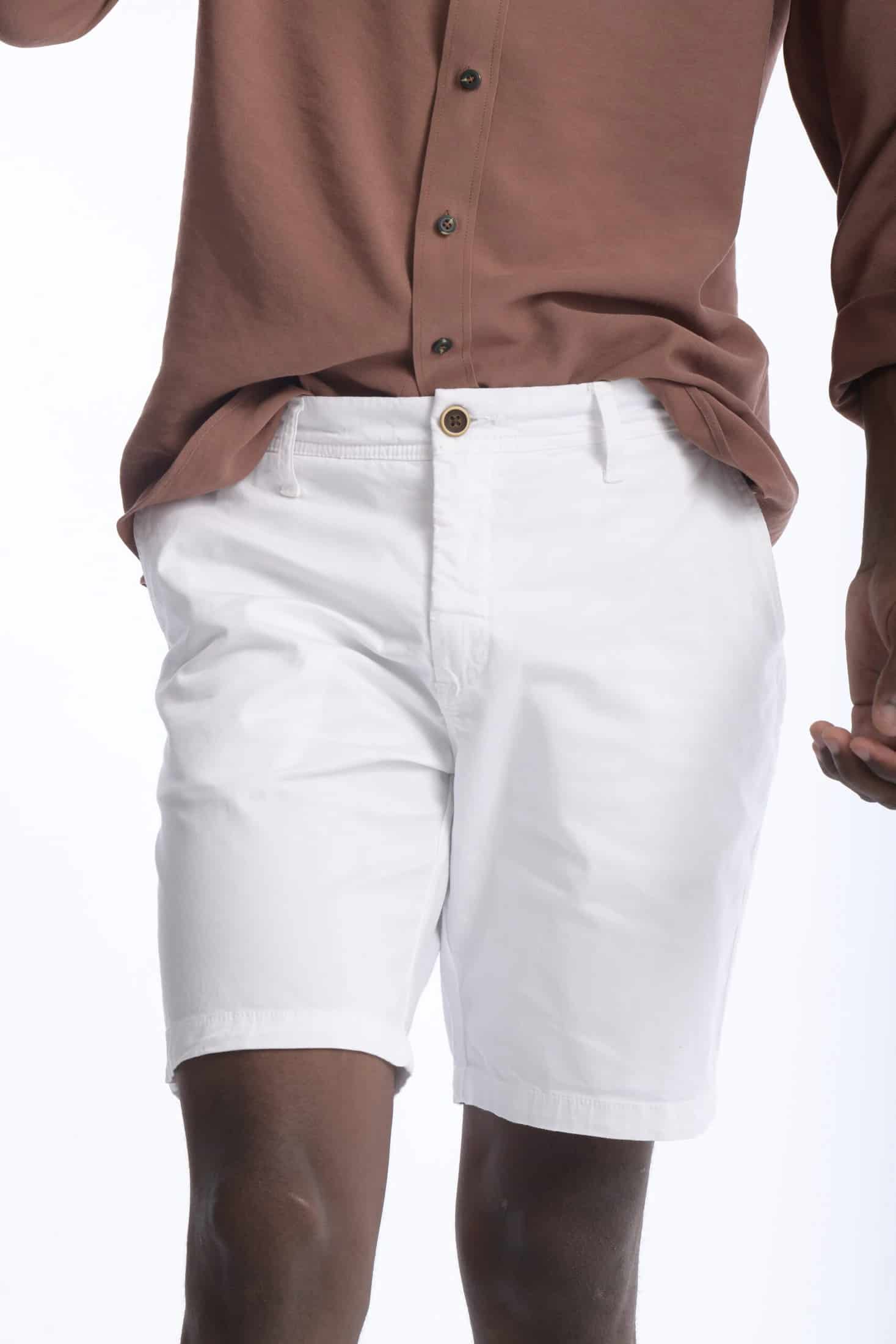 Bermuda Chino Dril Blanco - miniatura 3