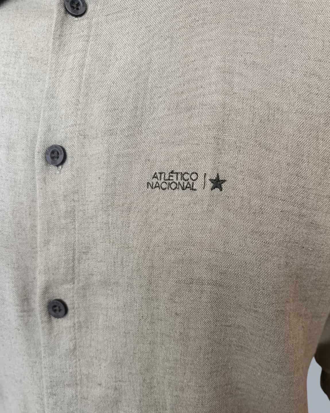 CAMISA LINO MANGA LARGA VERDE HOMBRE - miniatura 2
