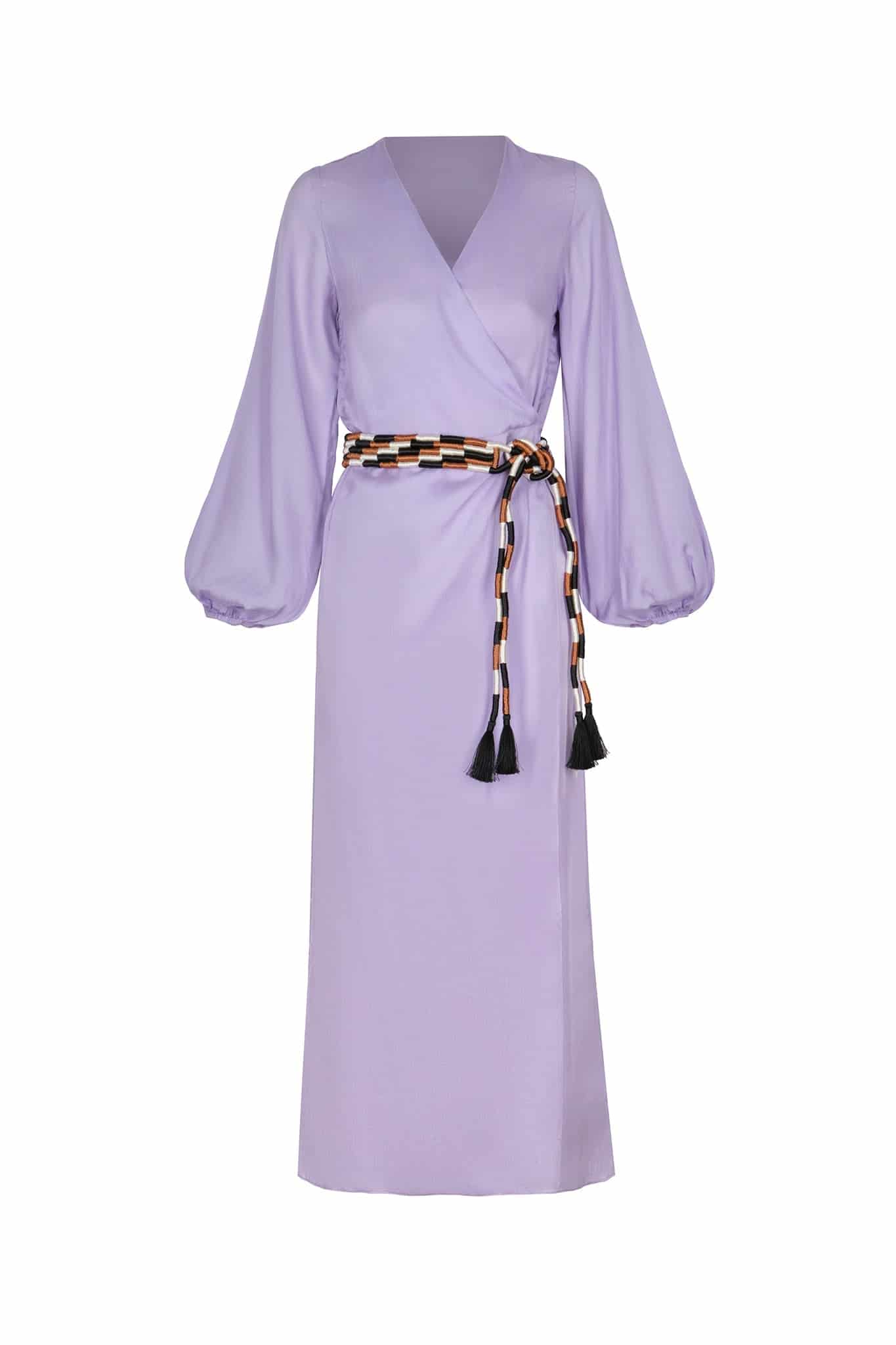 Tertulia Martellato Silk Maxi Dress / Lila - miniatura 4