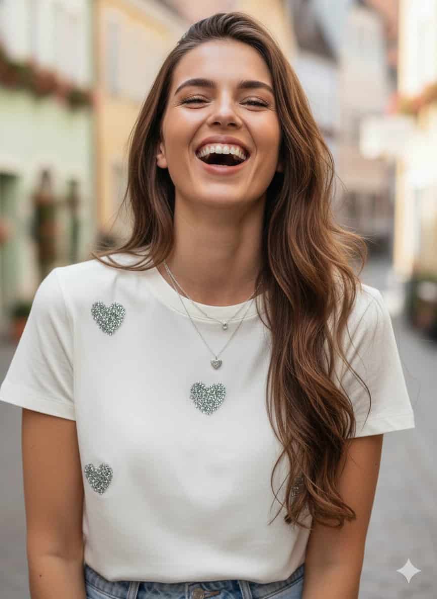 CAMISETA ARGENTO HEARTS - miniatura 3
