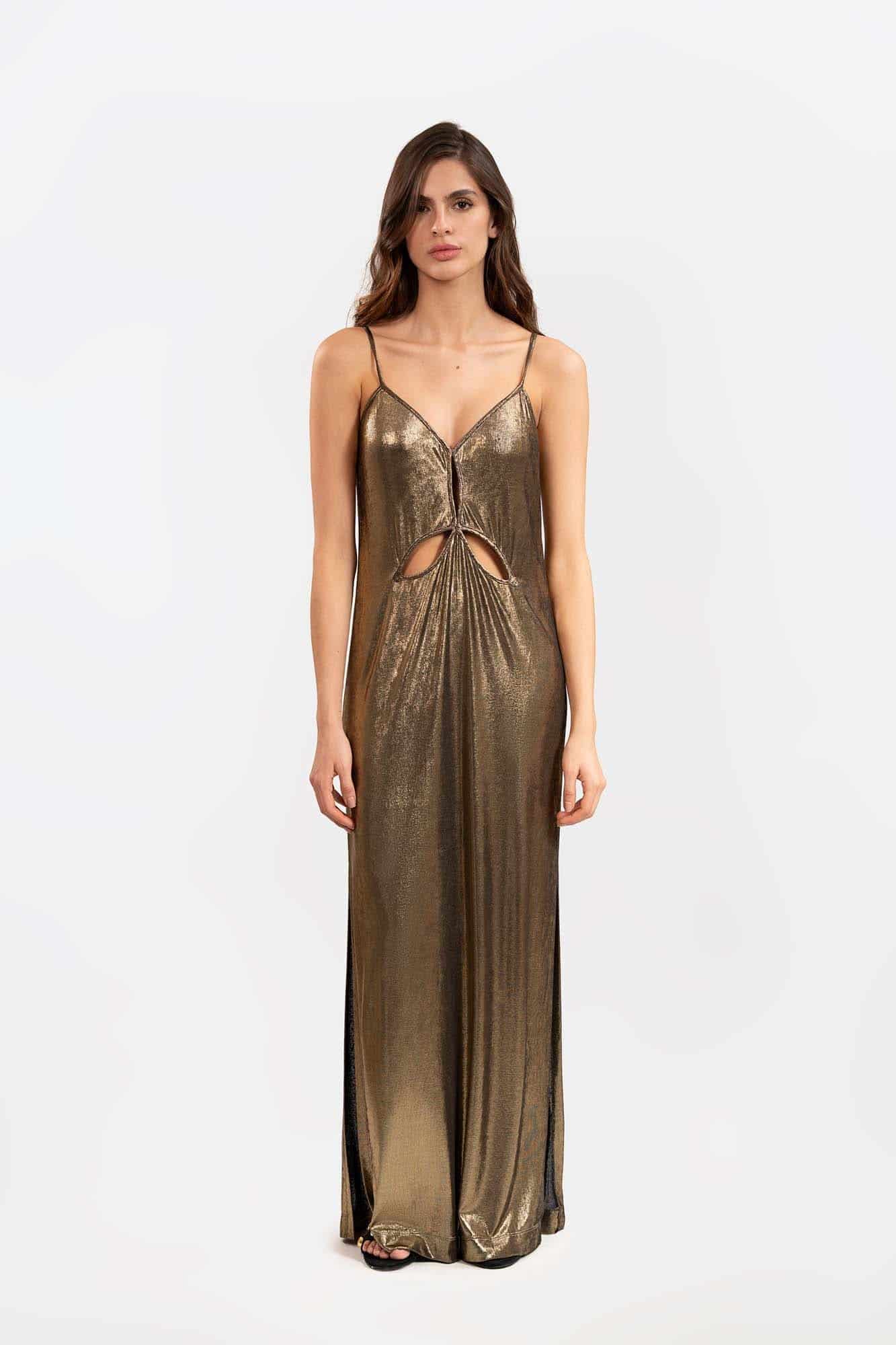 Vestido Maeva Dorado - miniatura 2