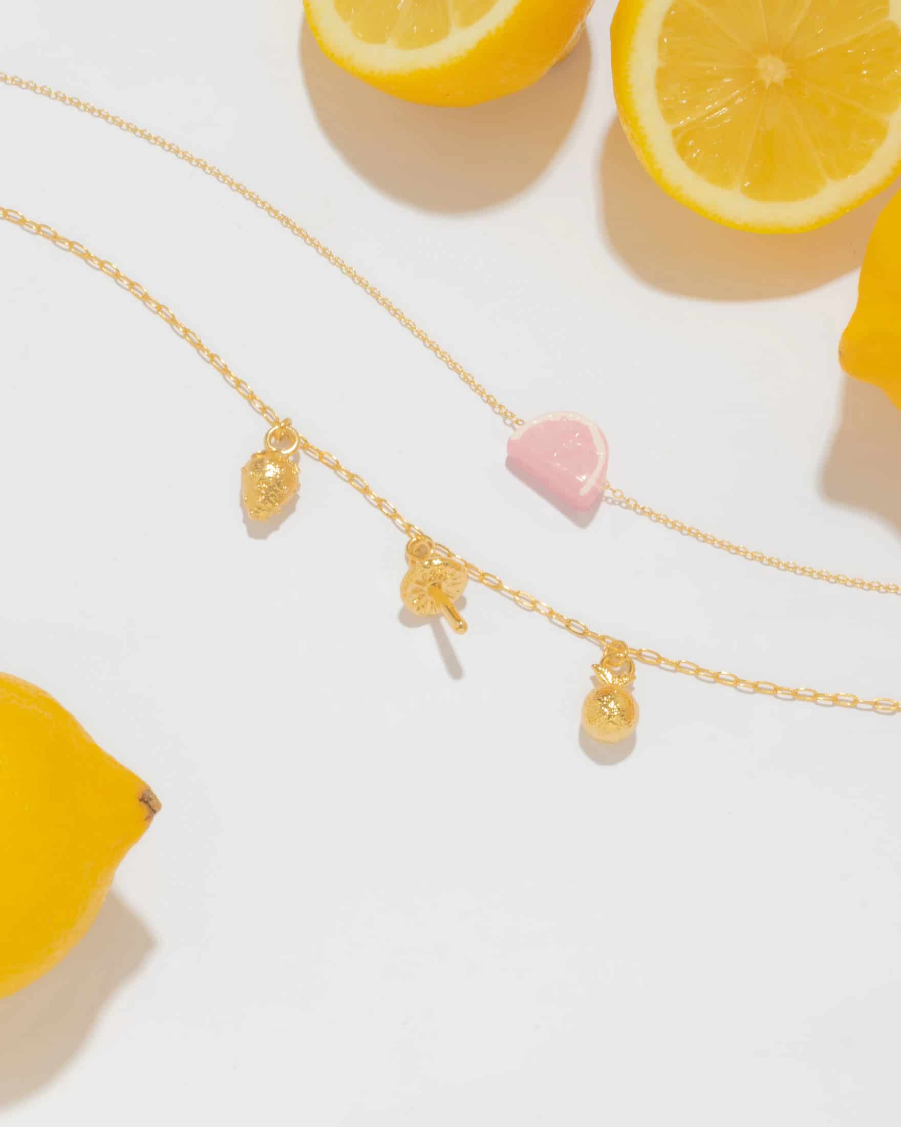 Set X2 Collares Frutas + Aretes - miniatura 4