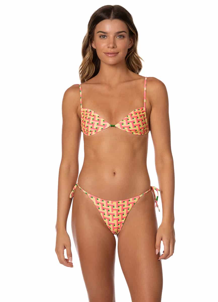 Maaji Blush Tide Ariel Sliding Triangle Bikini Top - miniatura 1