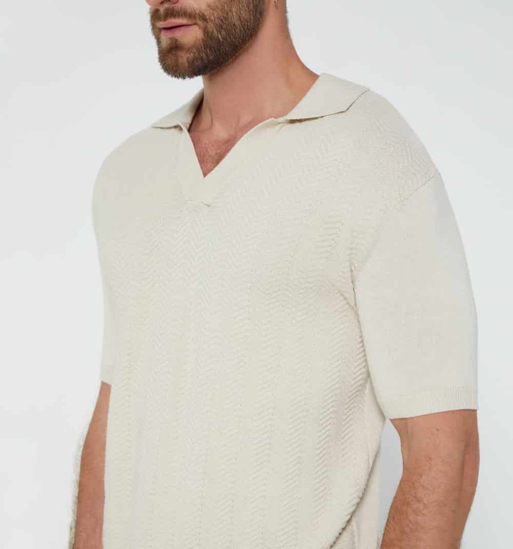 Polo para hombre tejida - miniatura 3