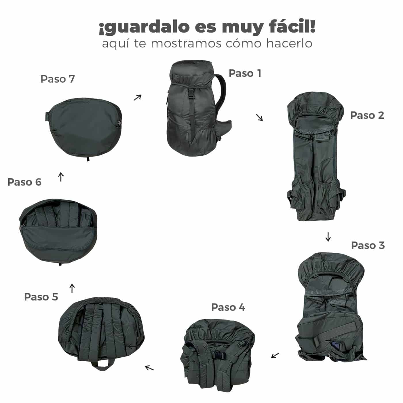Morral Viajero XL Plegable Ultra Estampado Tropic - miniatura 9