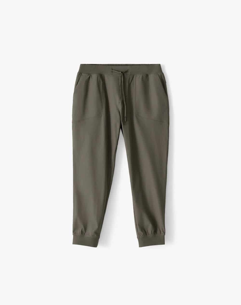 Jogger relaxed tiro medio café hombre - miniatura 1