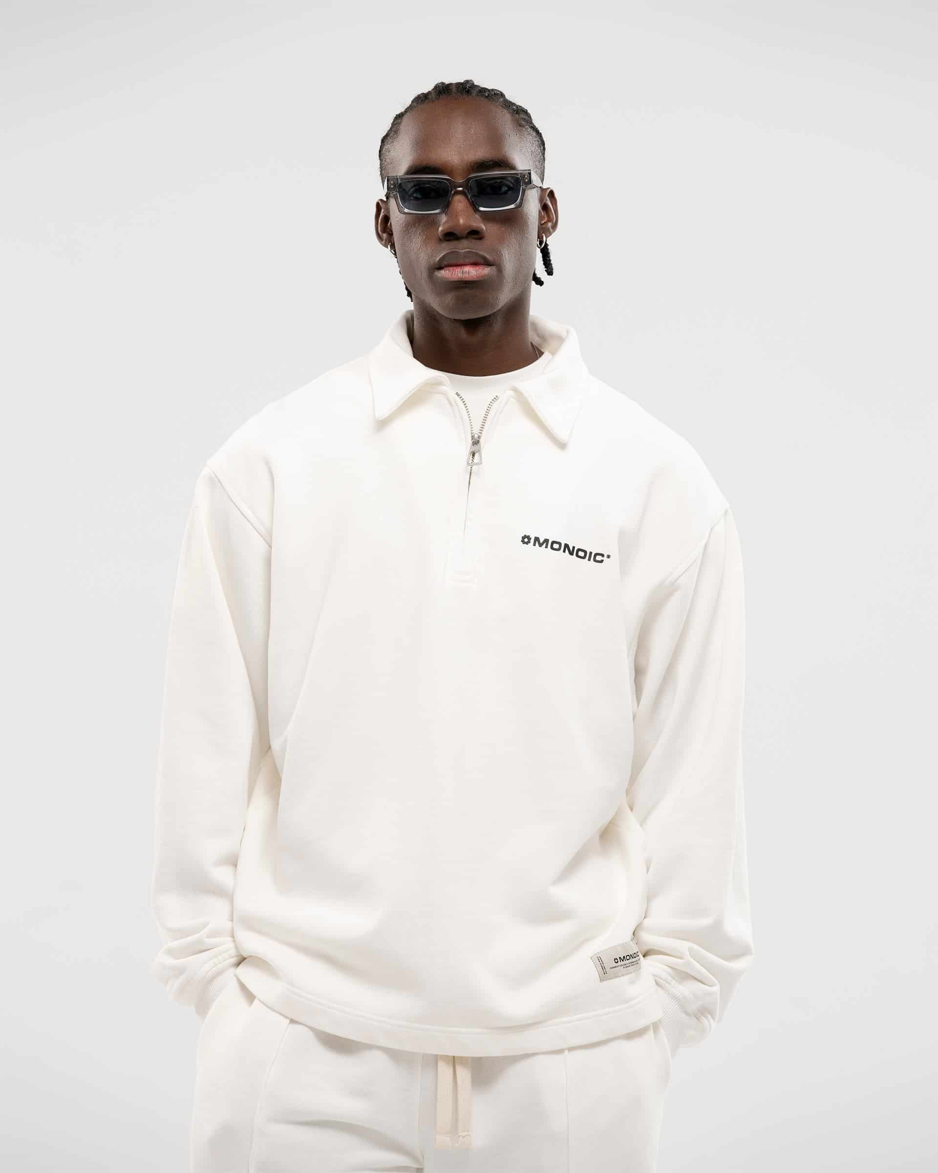 Quarter Zip V2 - Off White - miniatura 4