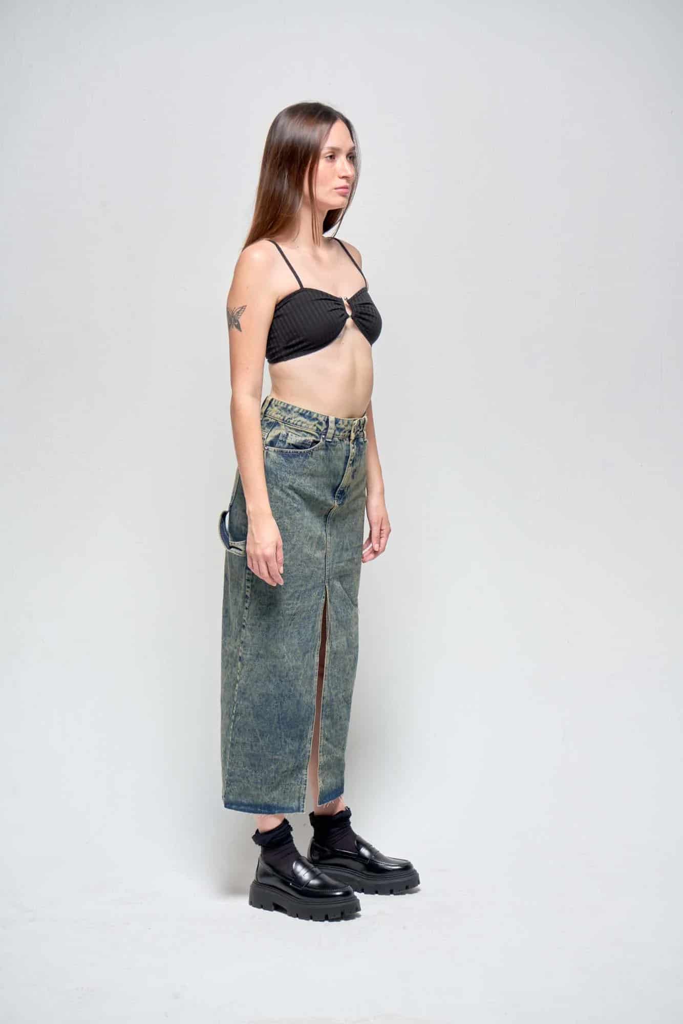 LAYLA DENIM SKIRT - miniatura 21