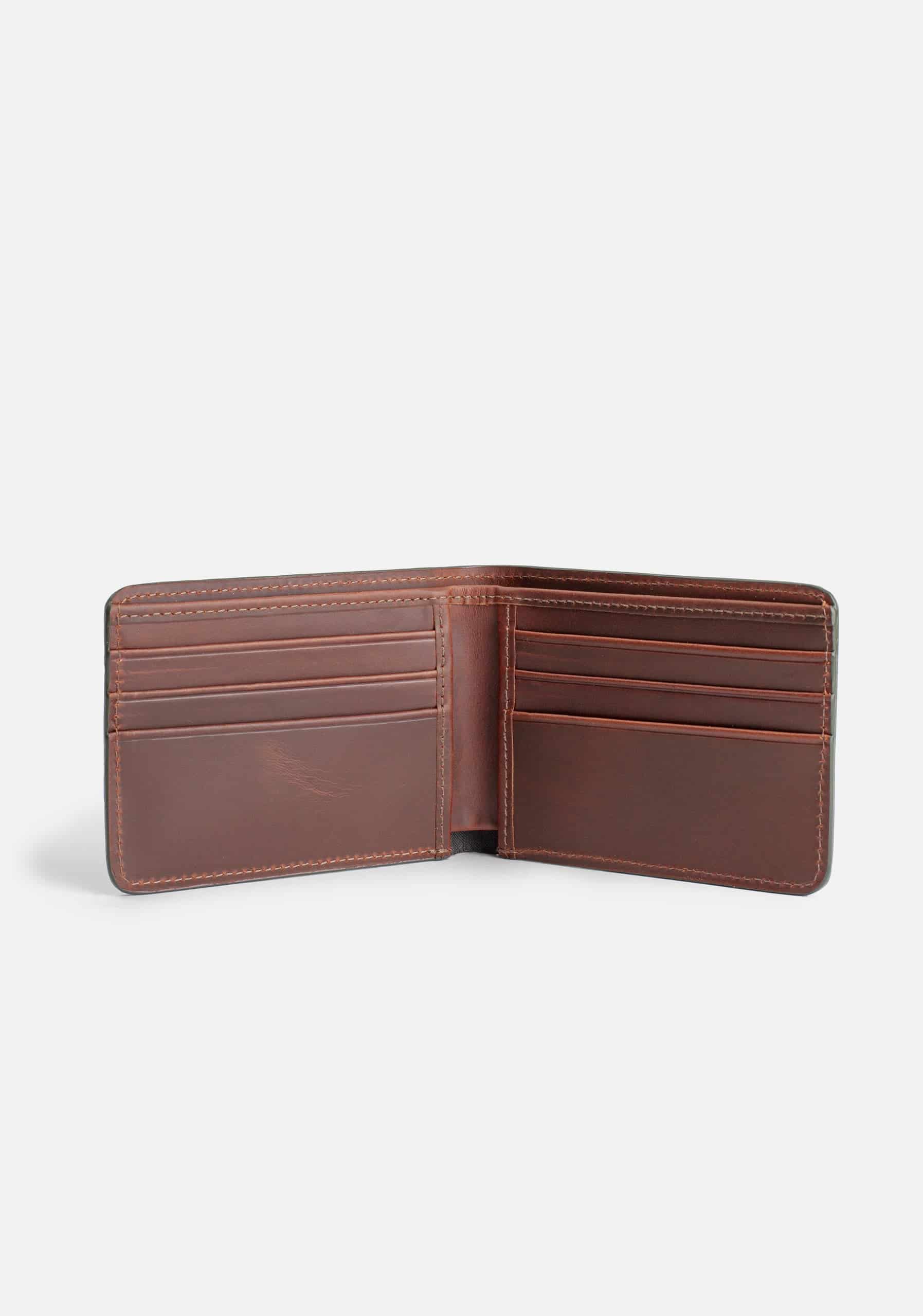Billetera Fargo Verde Olive Int Cognac - miniatura 2
