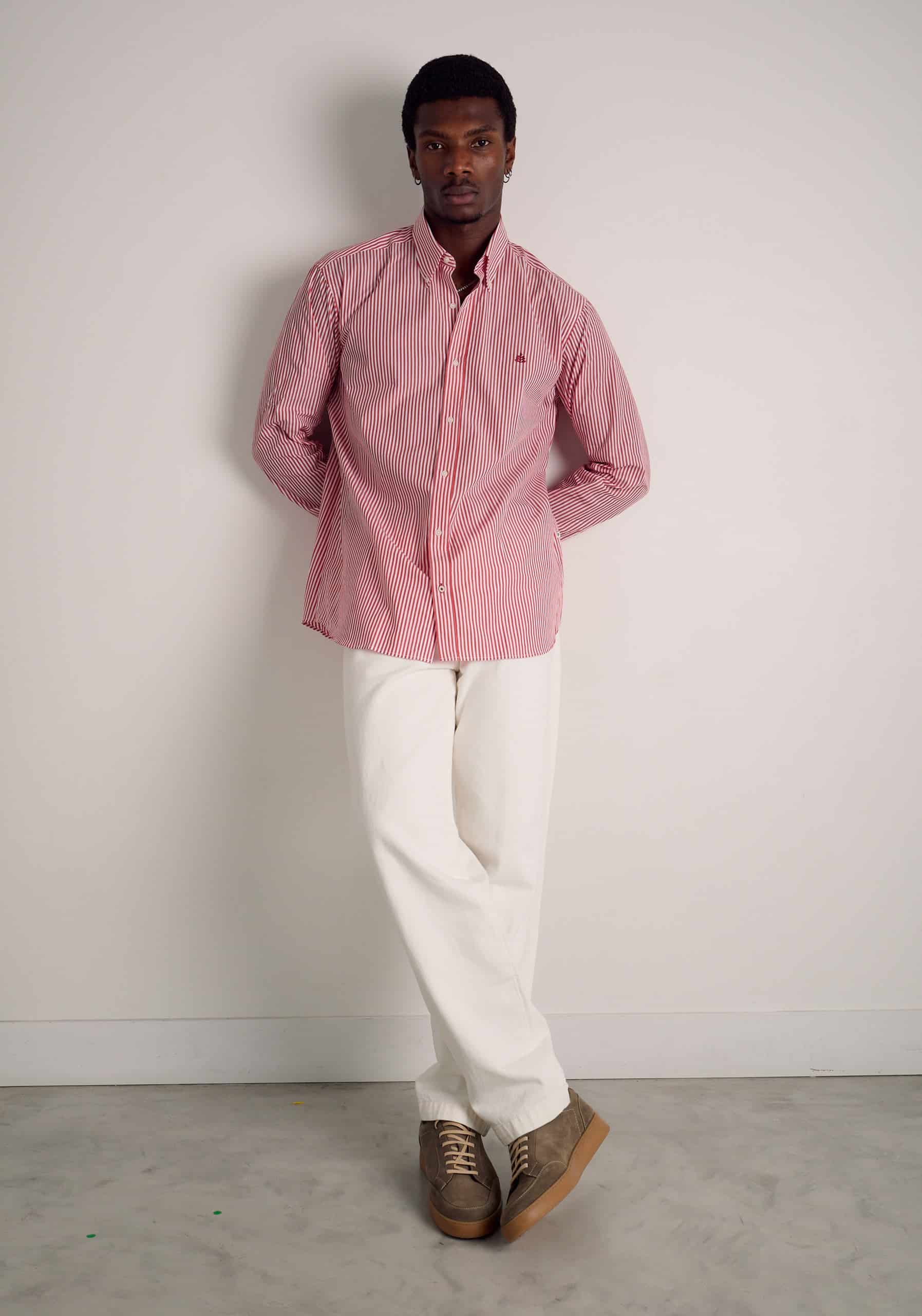 Camisa H CBD Rayas Med L-Vin Cereza - miniatura 3