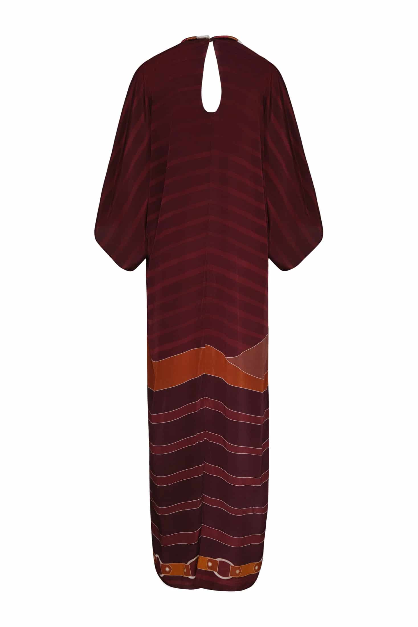 Andina Crepe Chine Tunic / Purple Horses - miniatura 3