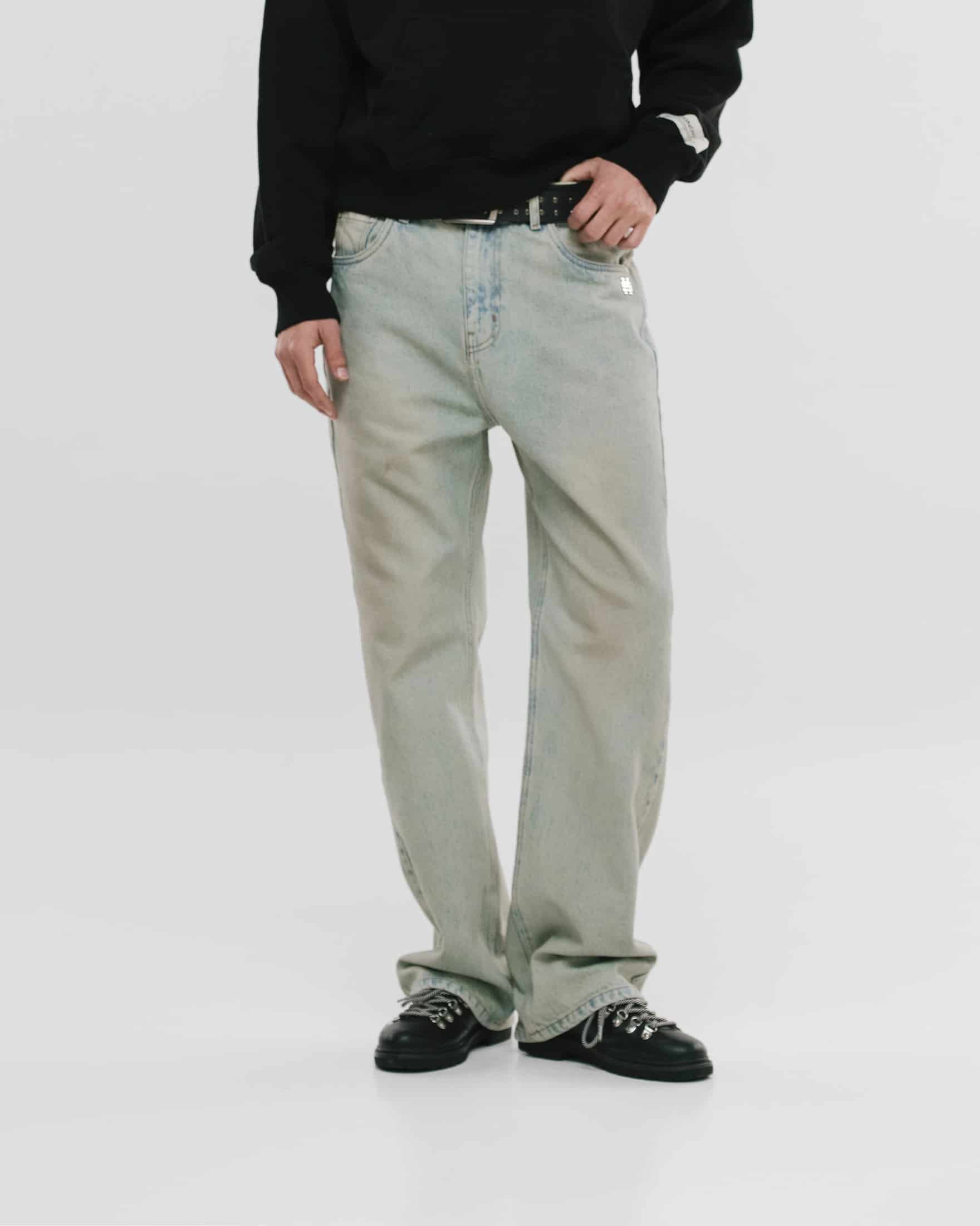 Straight Fit Rally Jeans - Dust Wash - miniatura 7