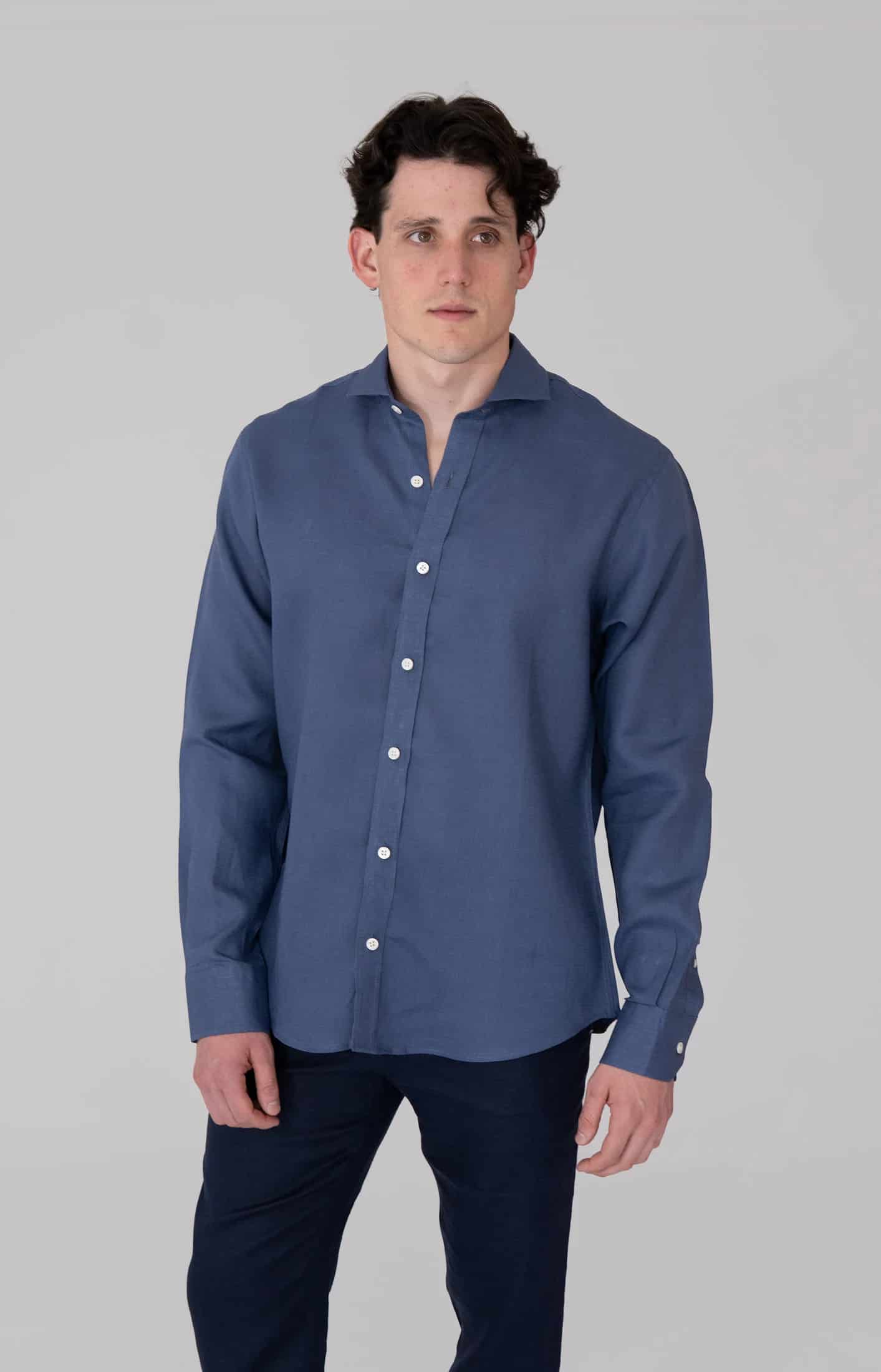 Camisas 100% Lino Cuello Francés- European Flax - miniatura 2