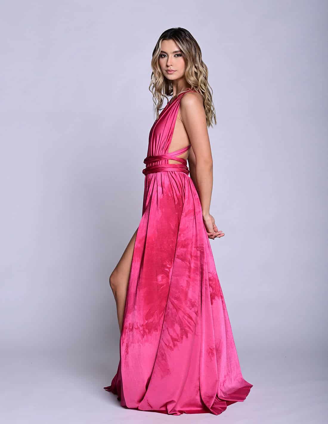 Vestido Pluton Fucsia Hand Dyed - miniatura 3