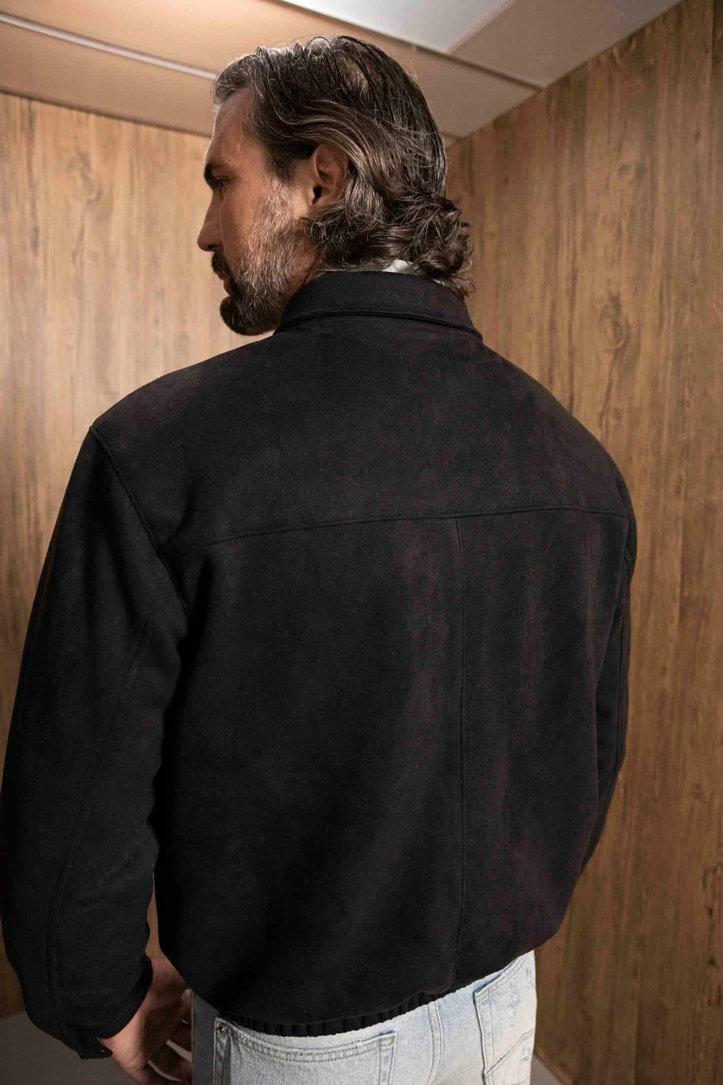 Chaqueta Bomber Negra - miniatura 6