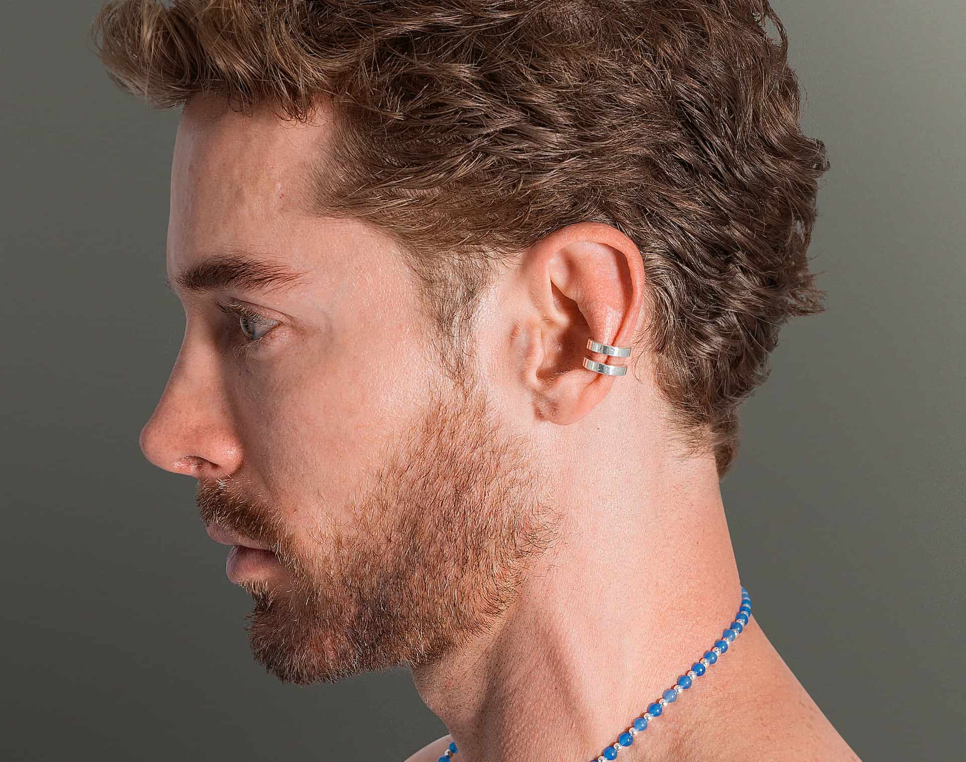 DOUBLE | EARCUFF EN PLATA 950 - miniatura 1