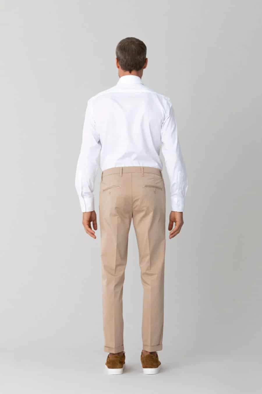 Men's cotton pants beige mauro - miniatura 13
