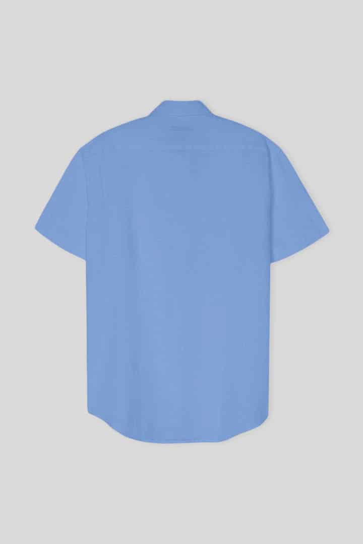 Men's linen shirt vista blue - miniatura 2