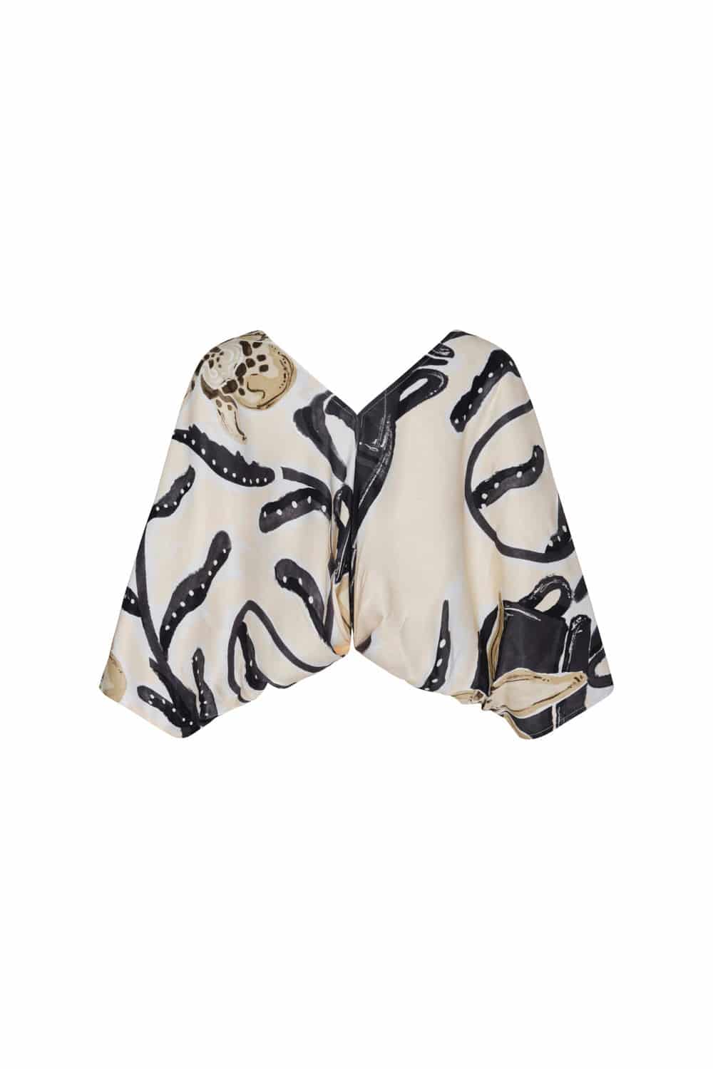 Blusa providencia ivory negro - miniatura 3